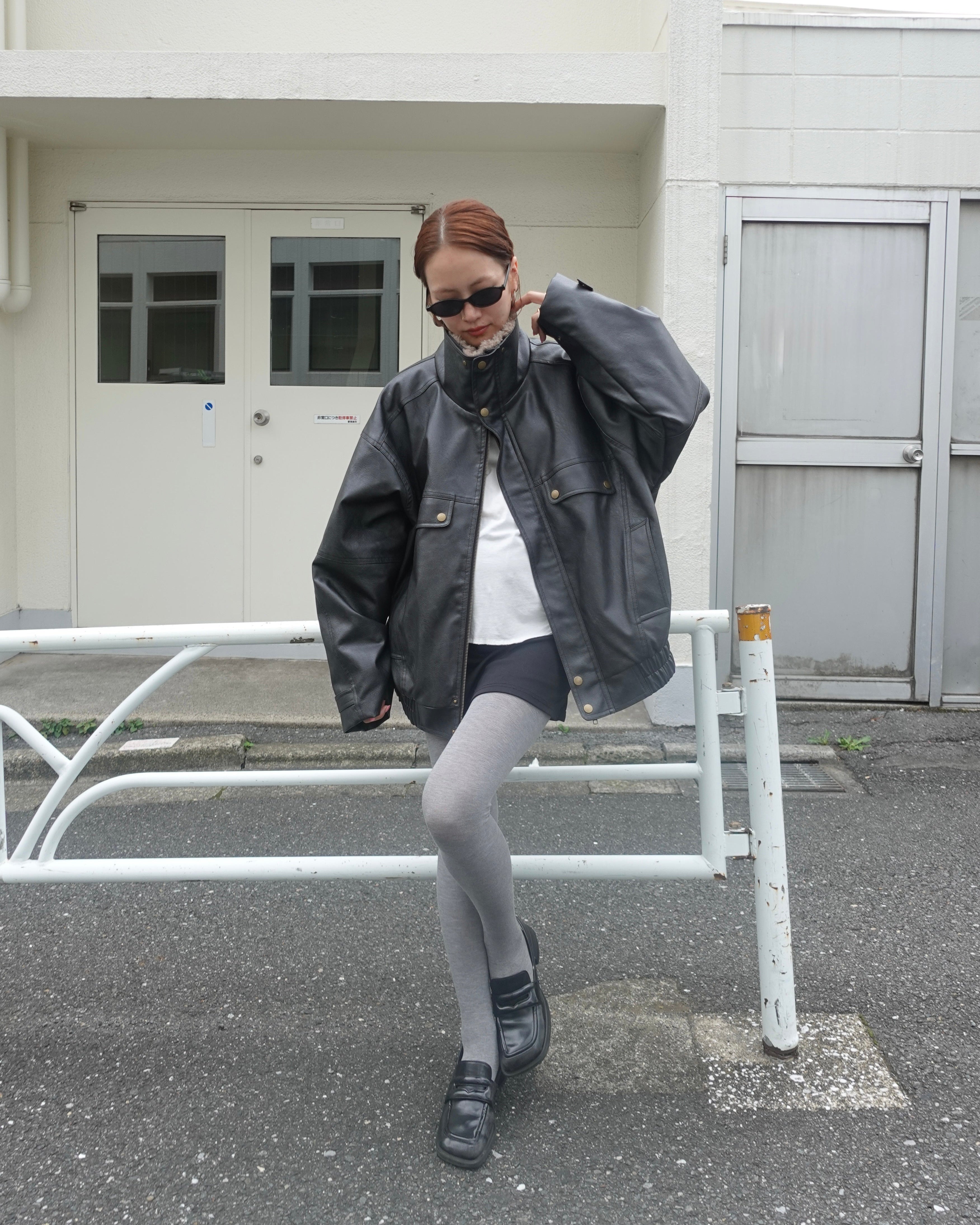 2way vintageレザーブルゾン
