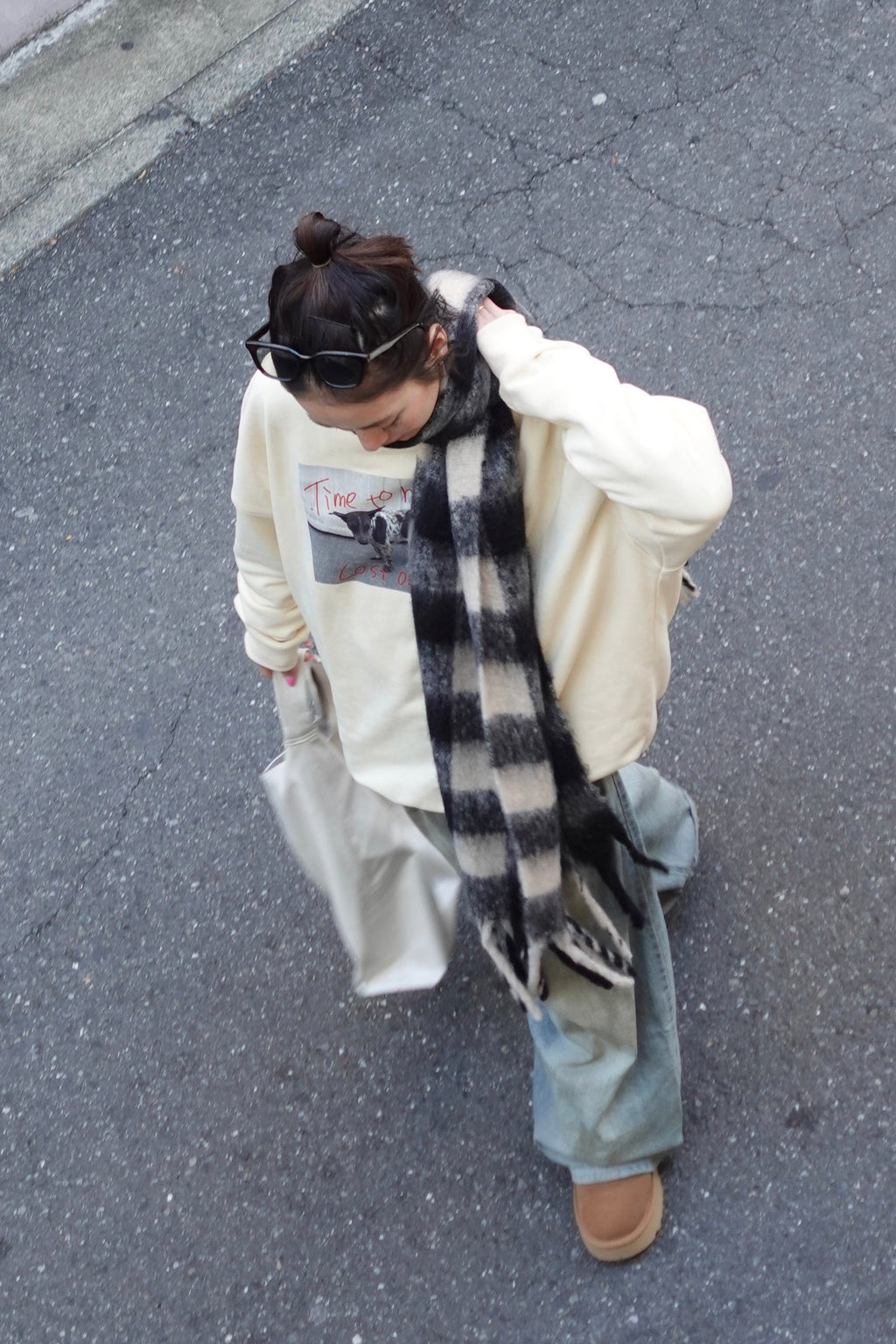 フォトプリントルーズスウェット