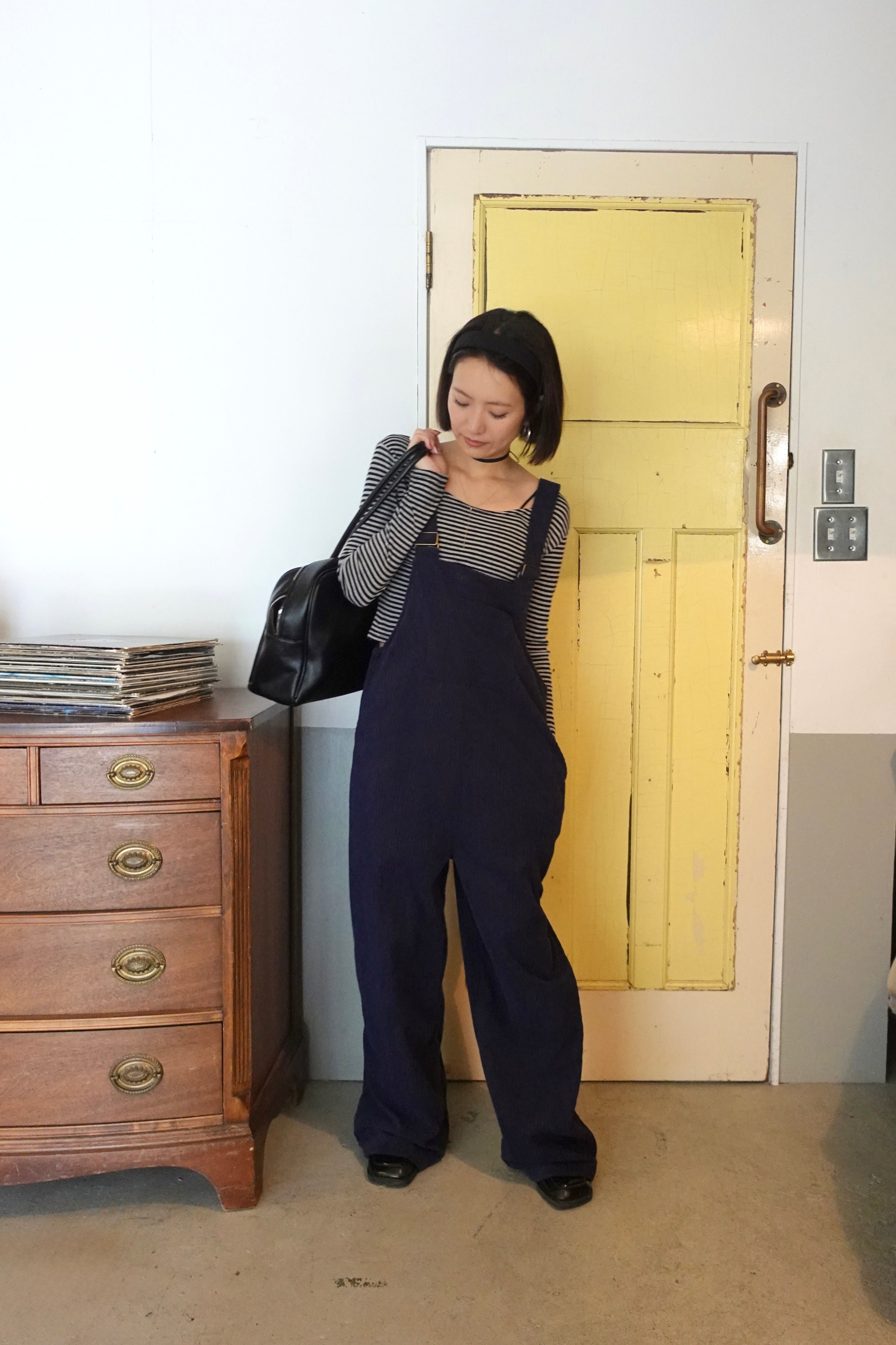 コーデュロイルーズサロペット