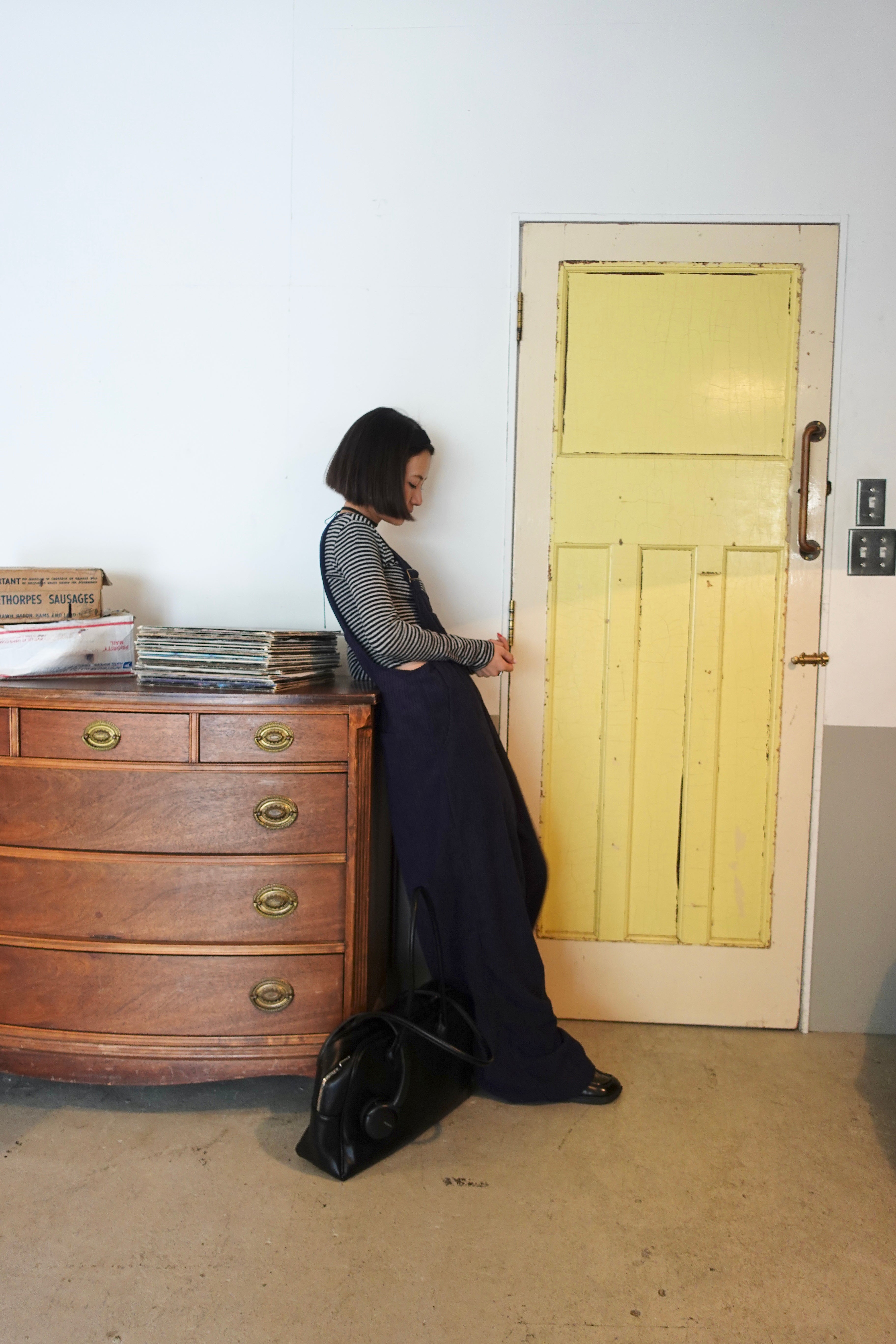 コーデュロイルーズサロペット