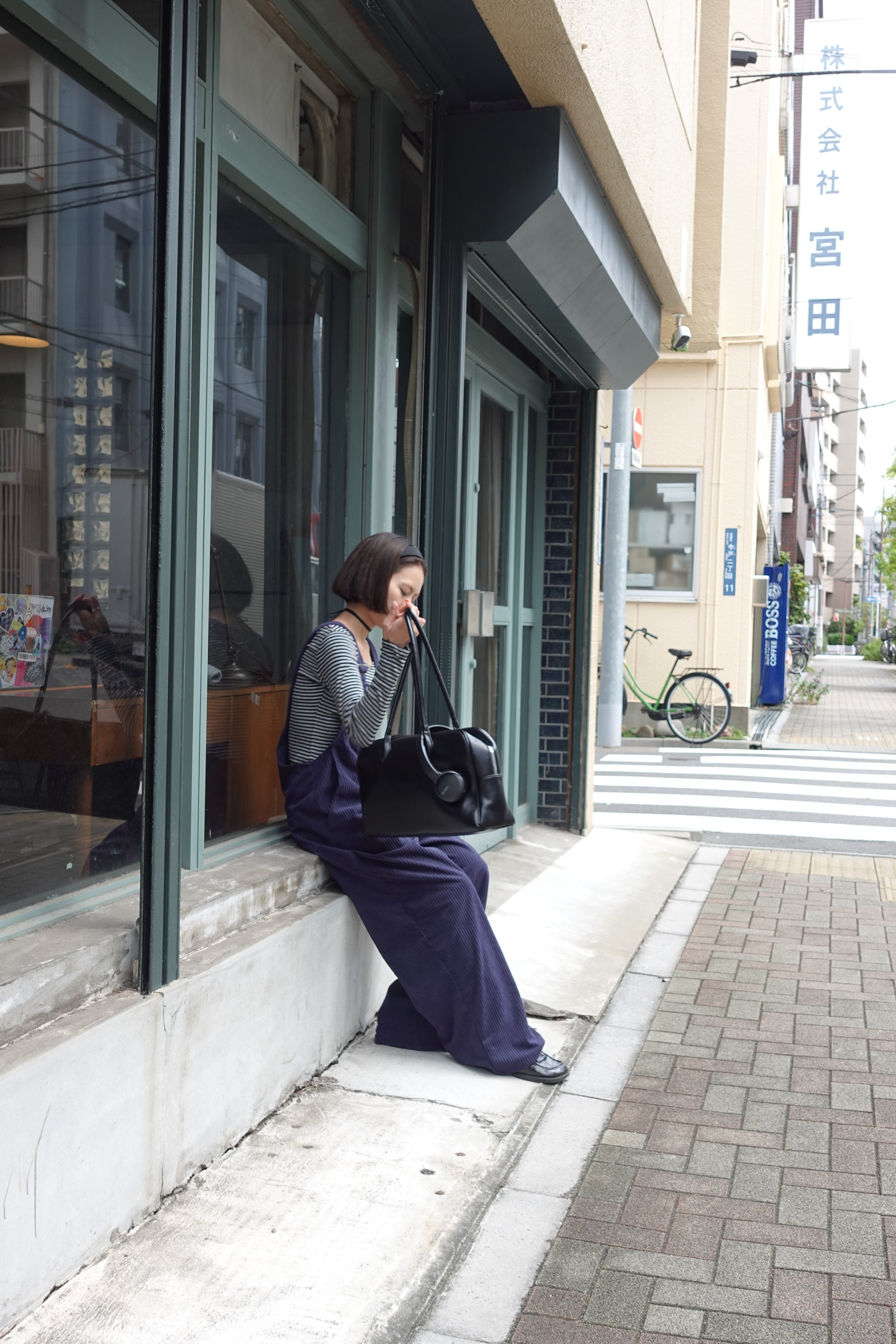 コーデュロイルーズサロペット