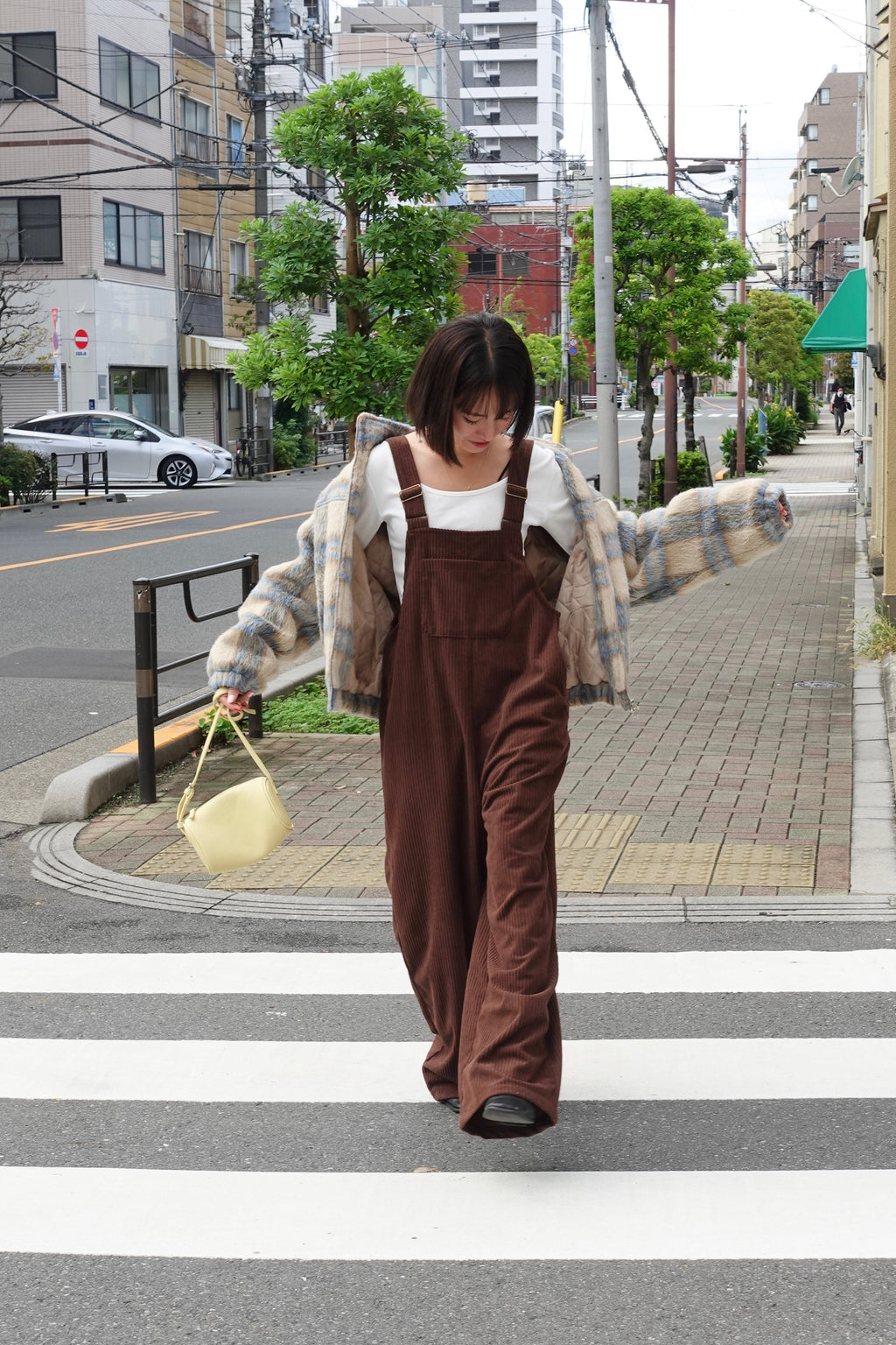 コーデュロイルーズサロペット