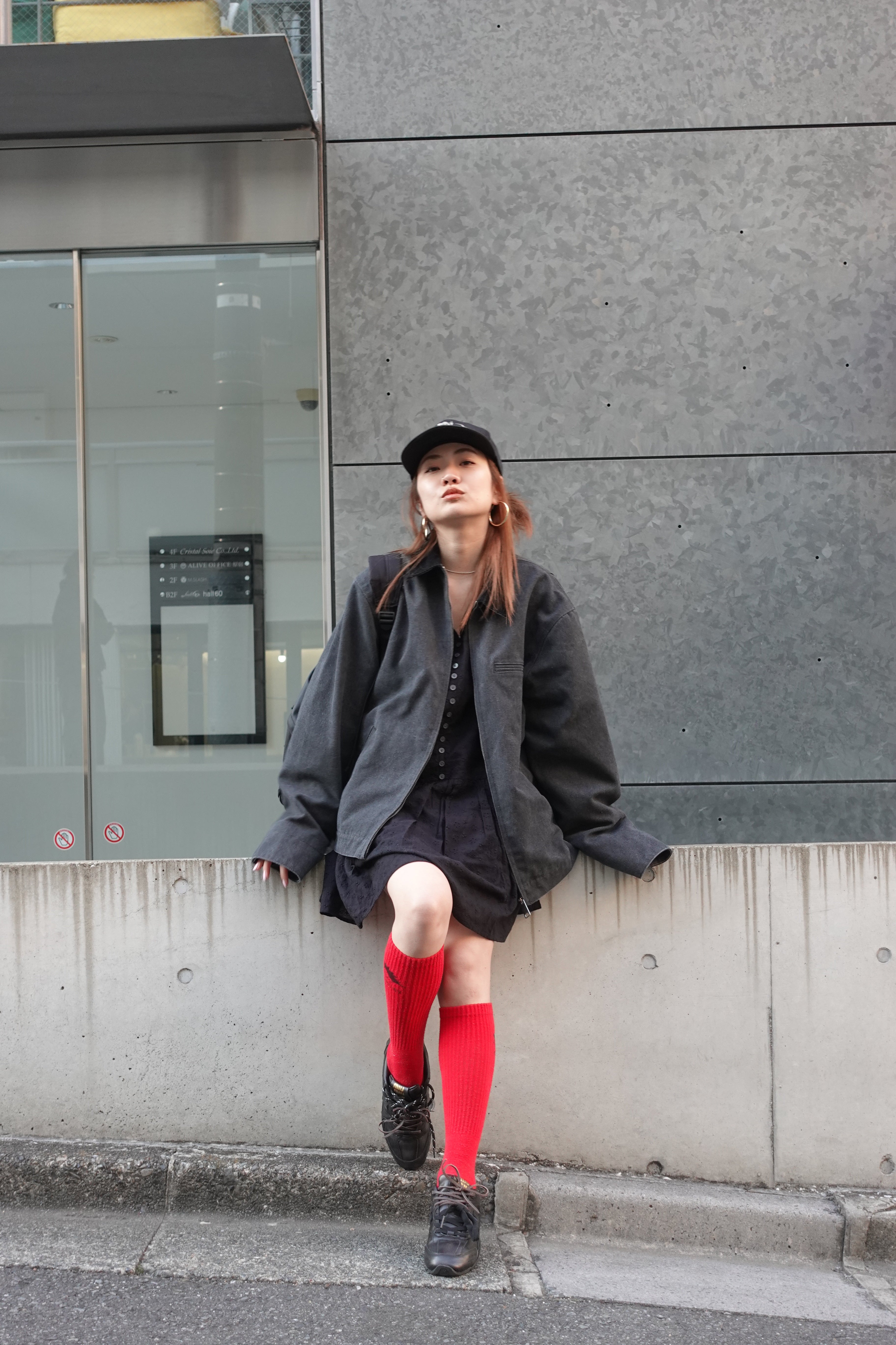 バイカラールーズブルゾン