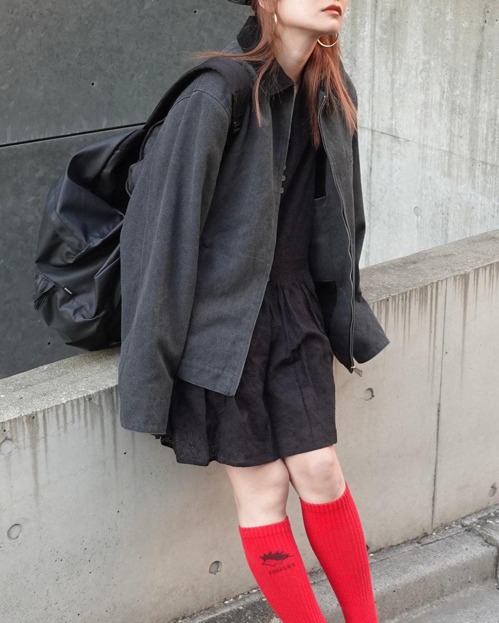 バイカラールーズブルゾン