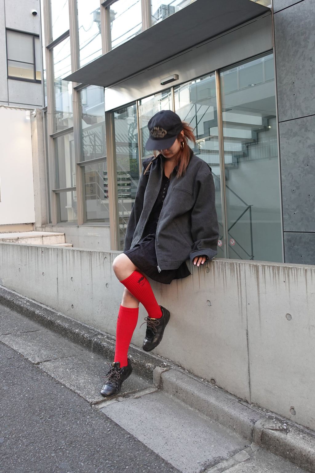 バイカラールーズブルゾン