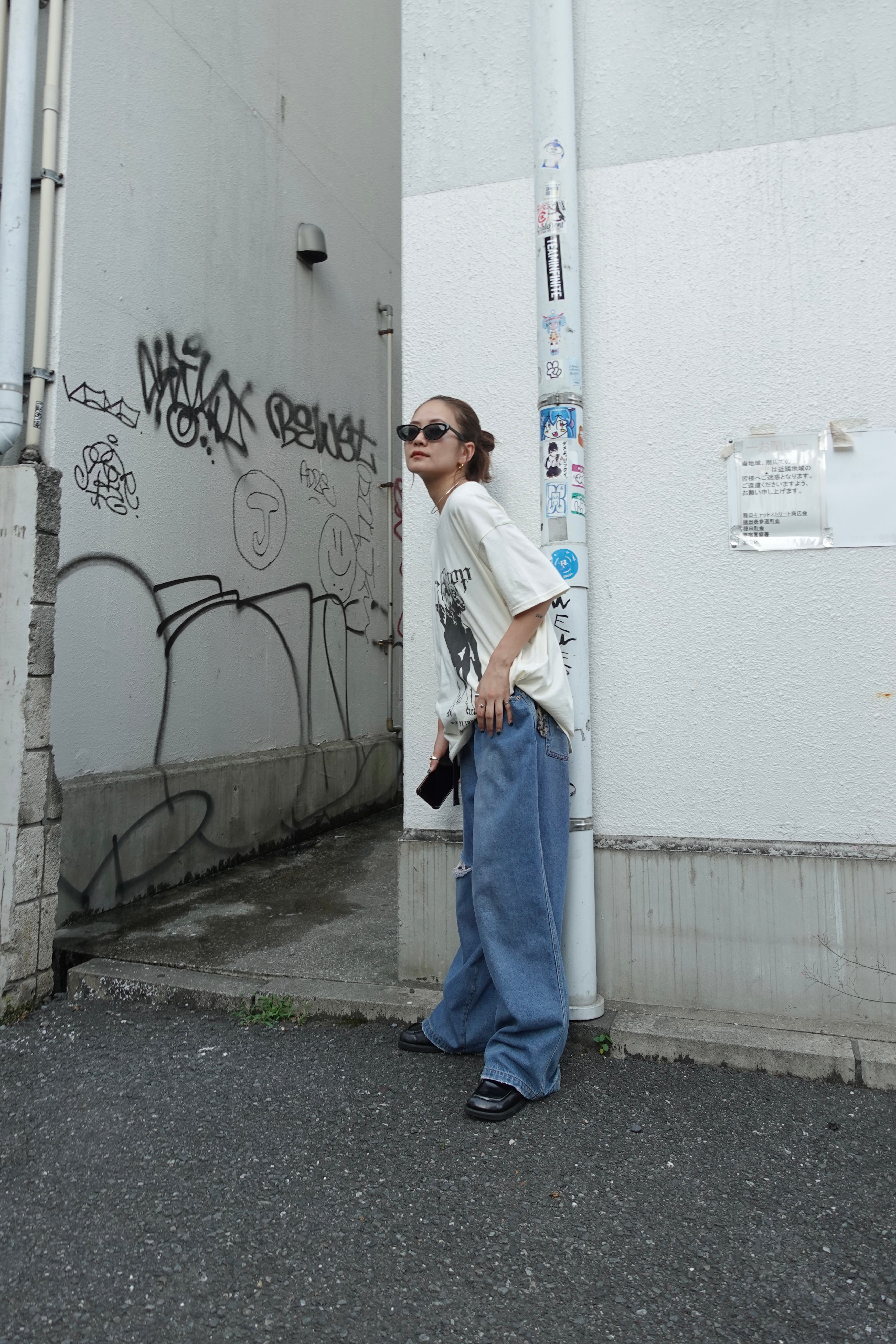 レオパードパッチボーイズデニム