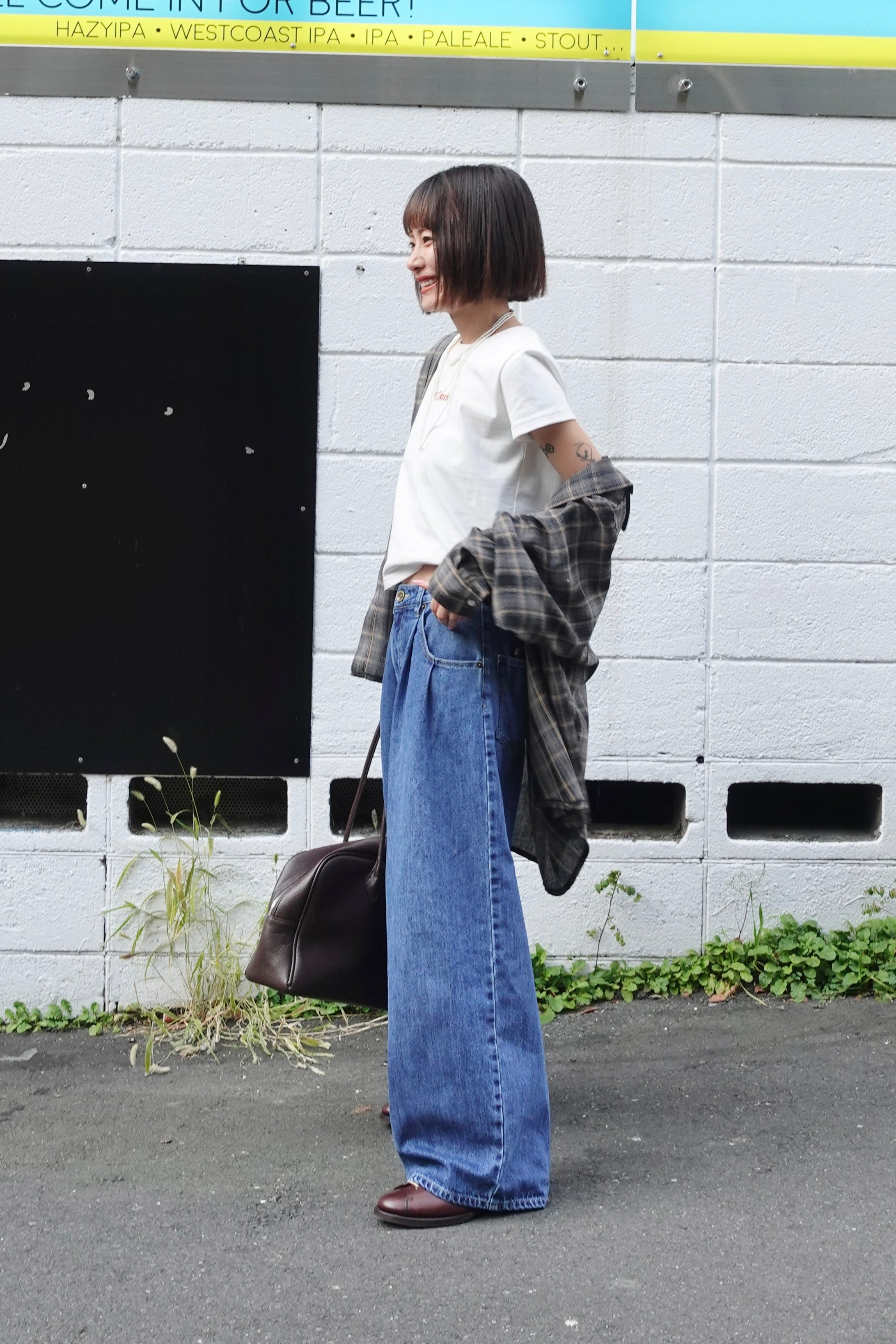 ダブルタックボーイズデニム