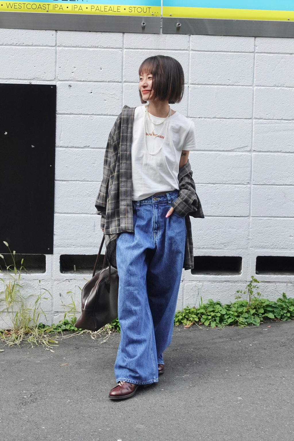 ダブルタックボーイズデニム