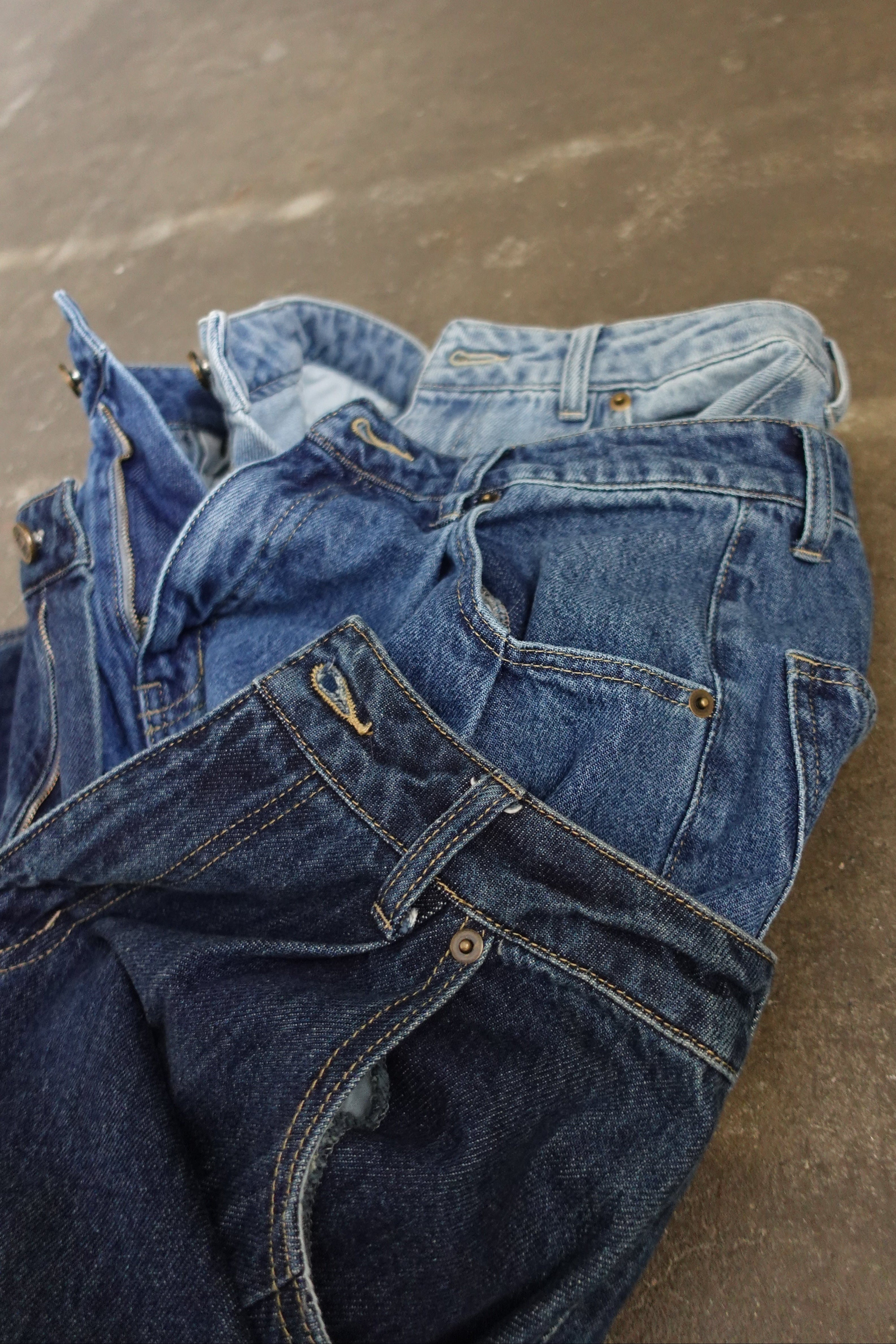 ダブルタックボーイズデニム