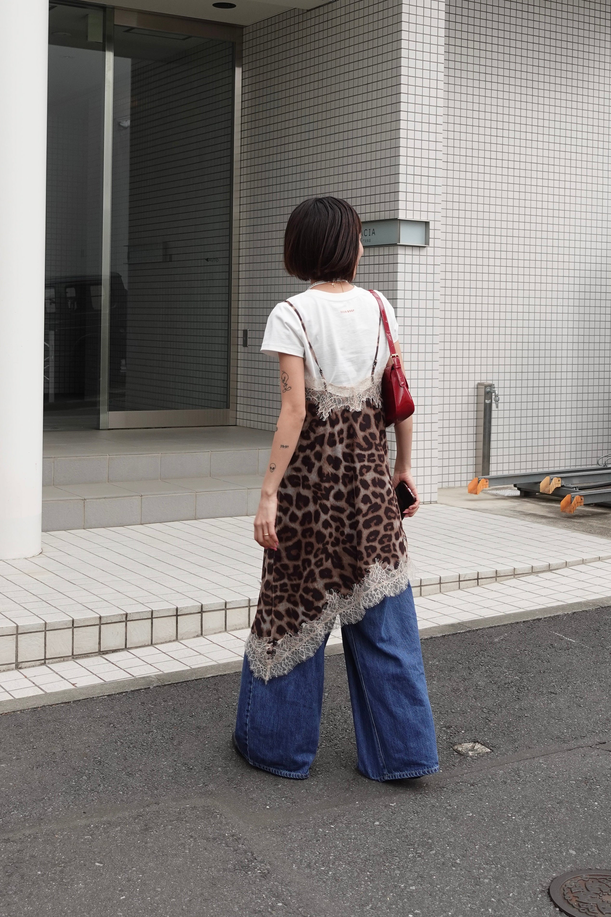 レオパードレースワンピース