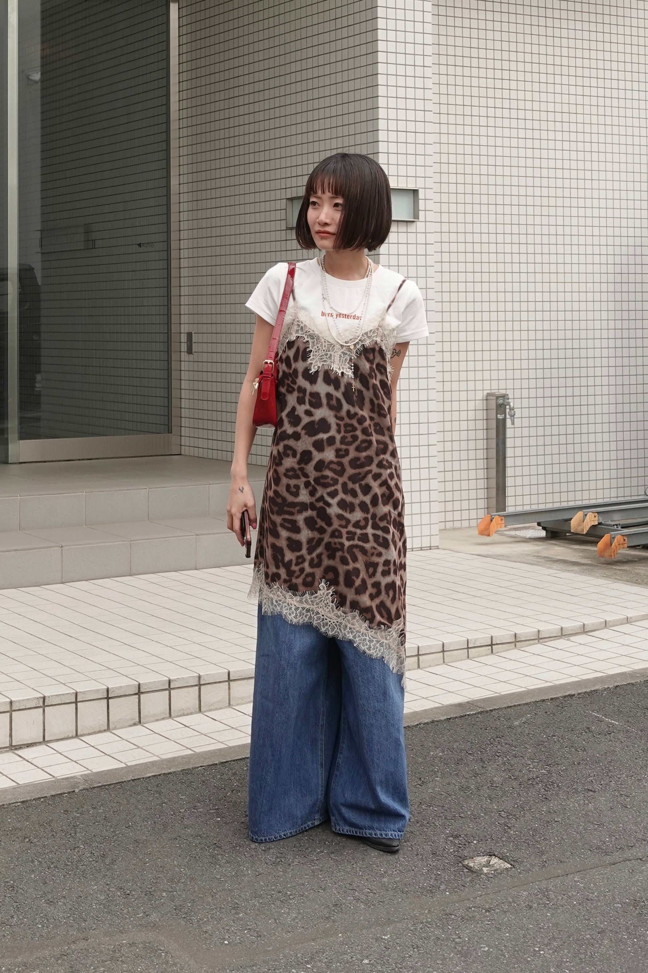 レオパードレースワンピース