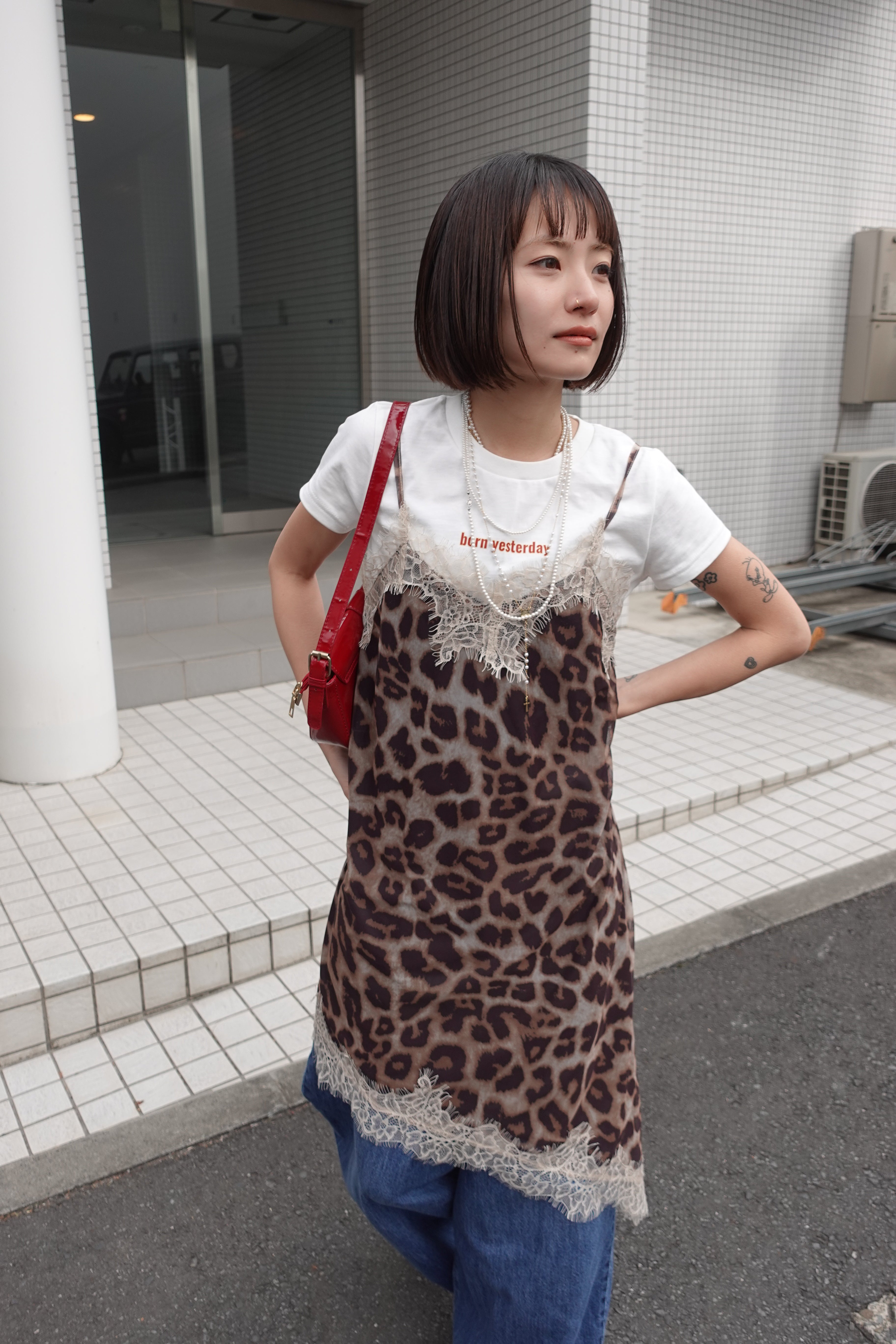 レオパードレースワンピース