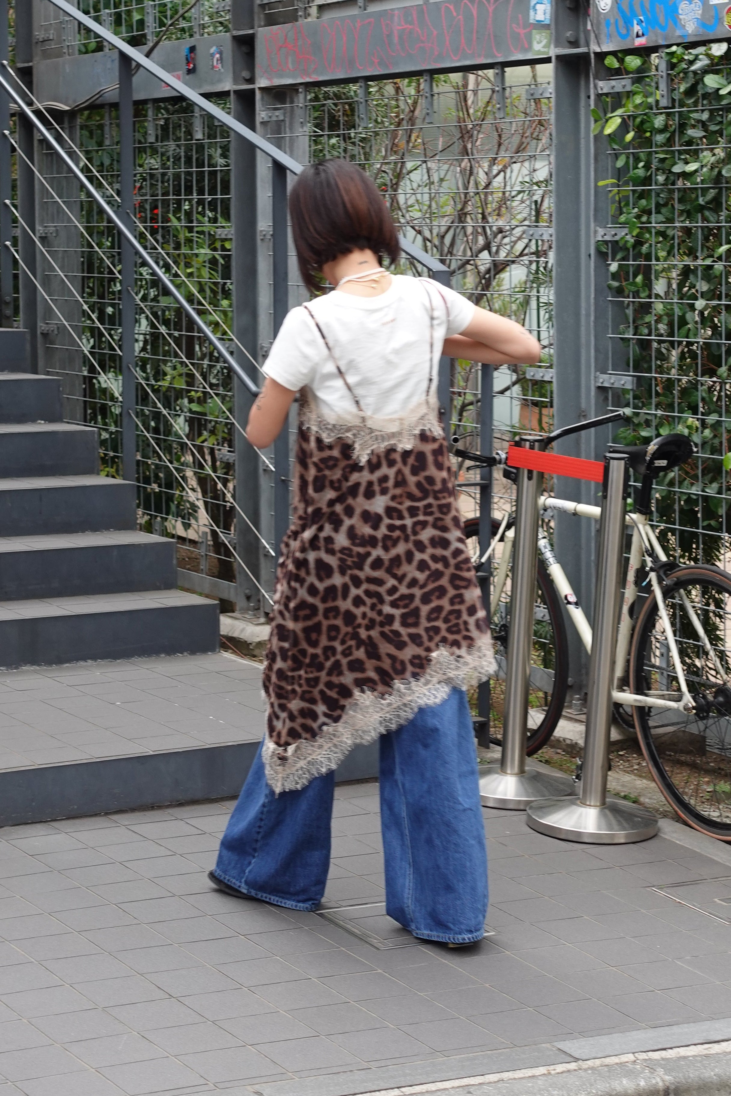 レオパードレースワンピース