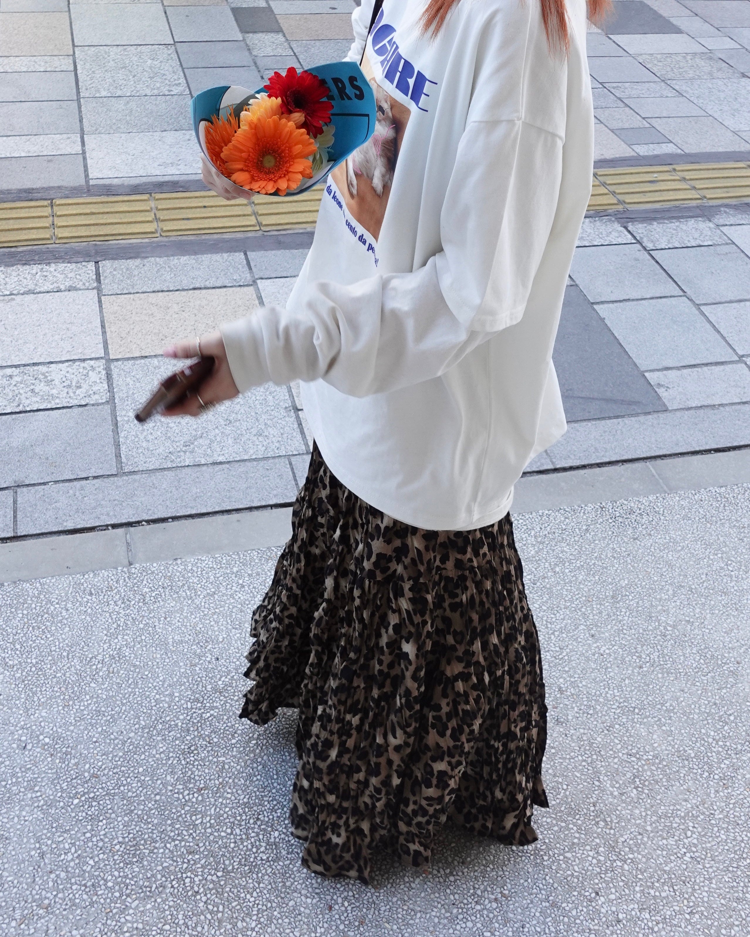 レオパードボリュームスカート