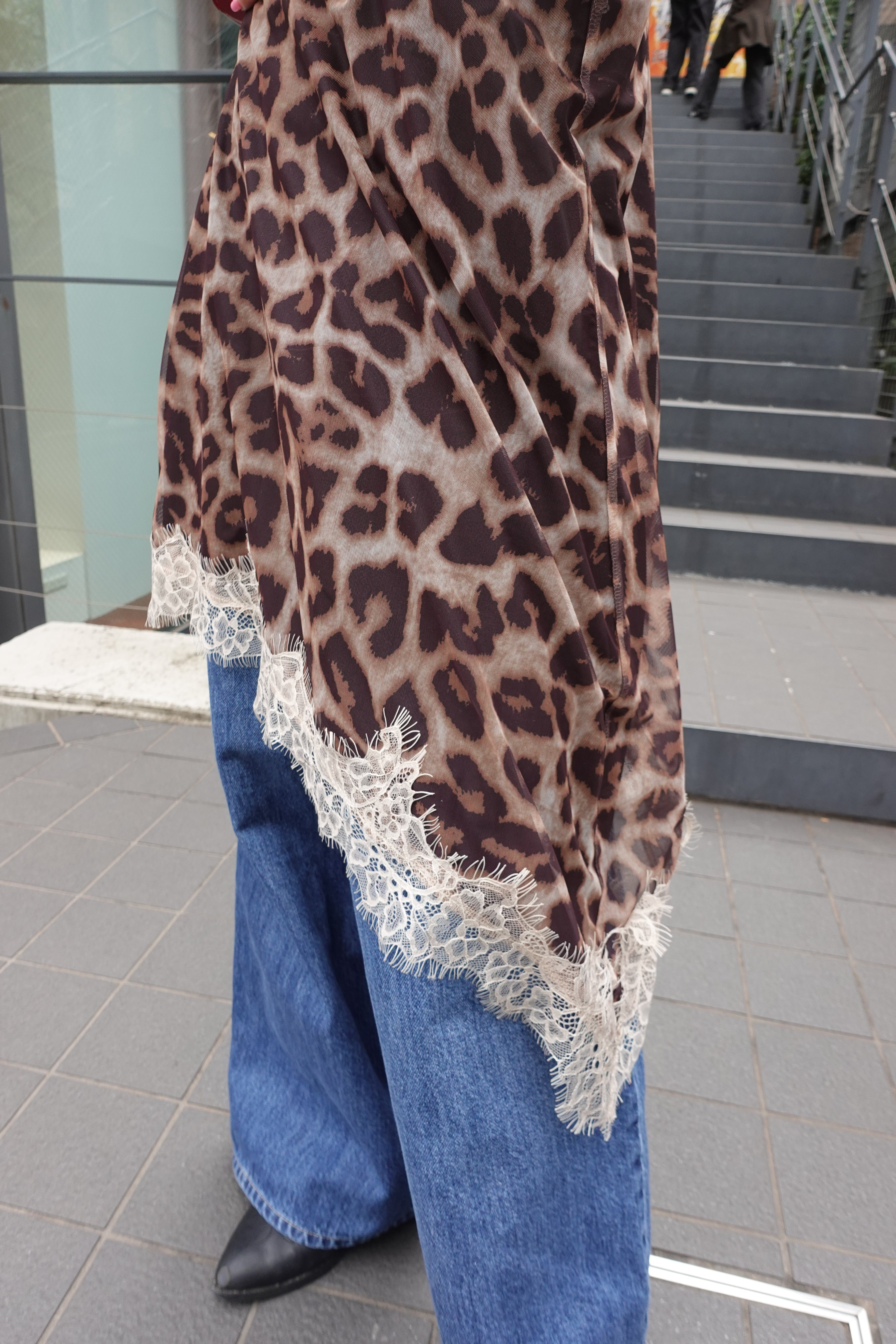 レオパードレースワンピース