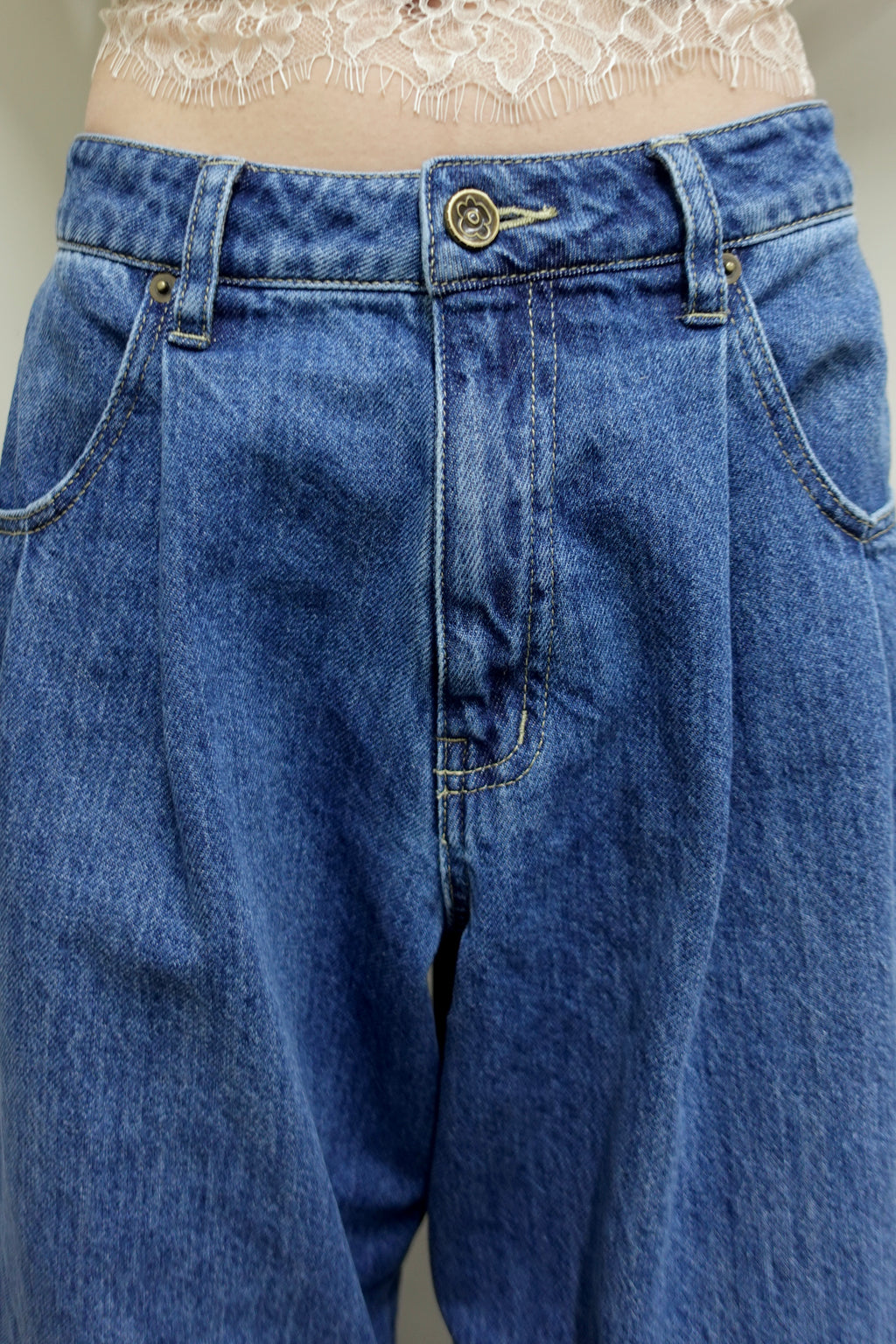 ダブルタックボーイズデニム