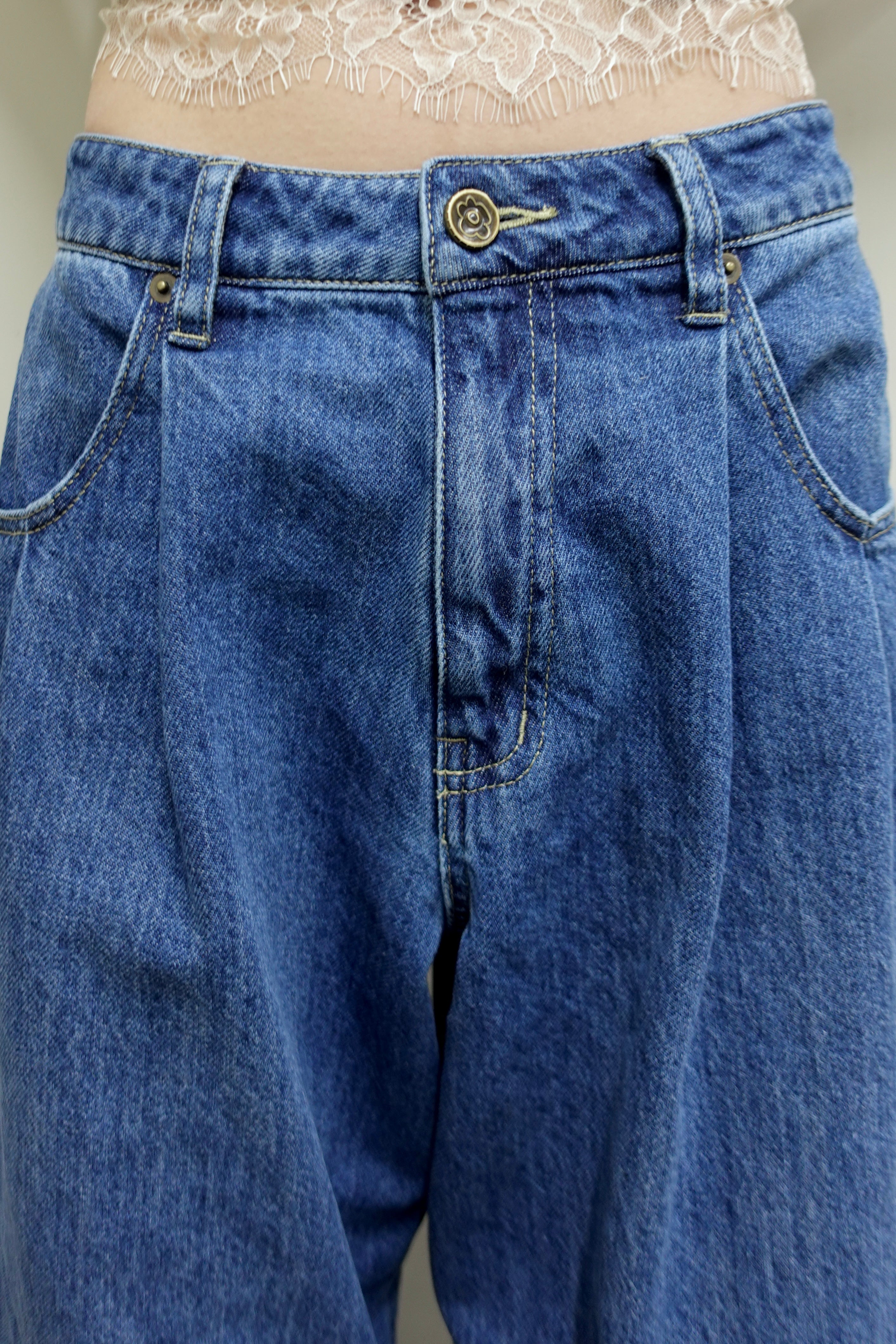 ダブルタックボーイズデニム