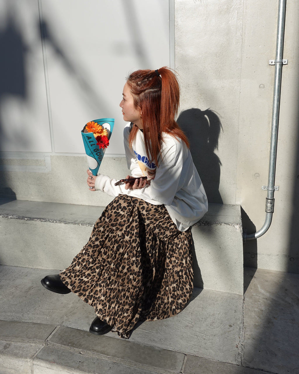 レオパードボリュームスカート