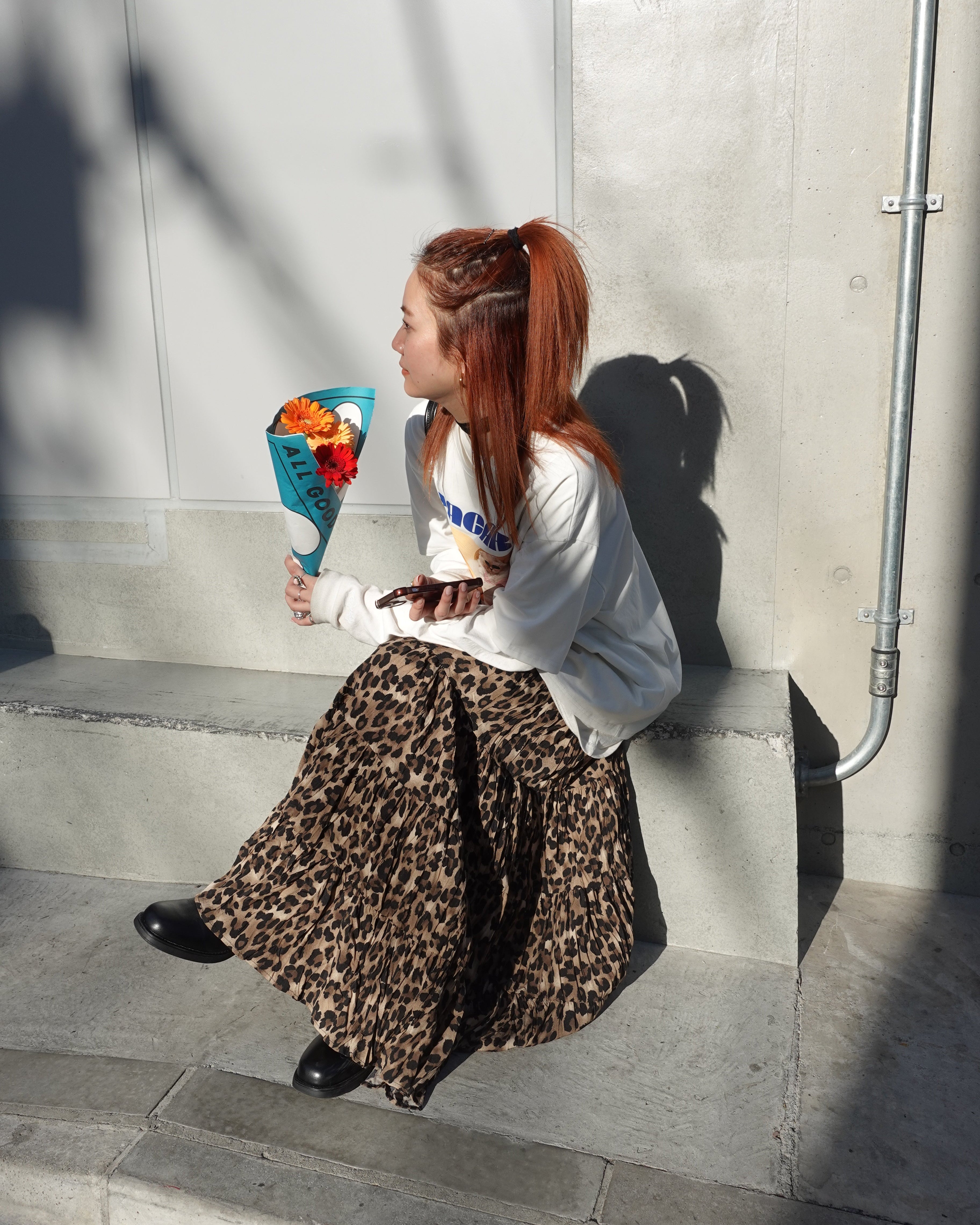 レオパードボリュームスカート