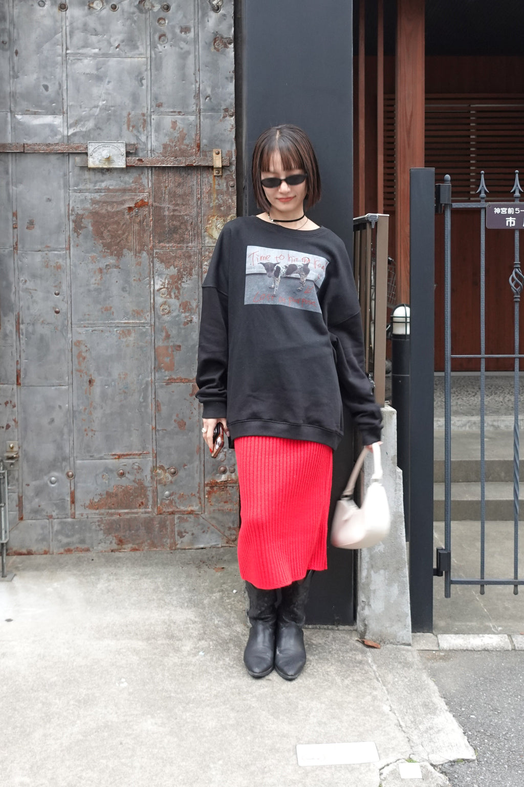 リブミドルスカート