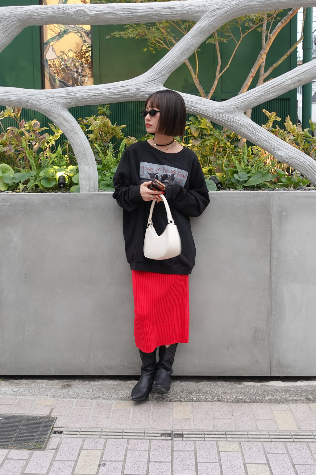 リブミドルスカート