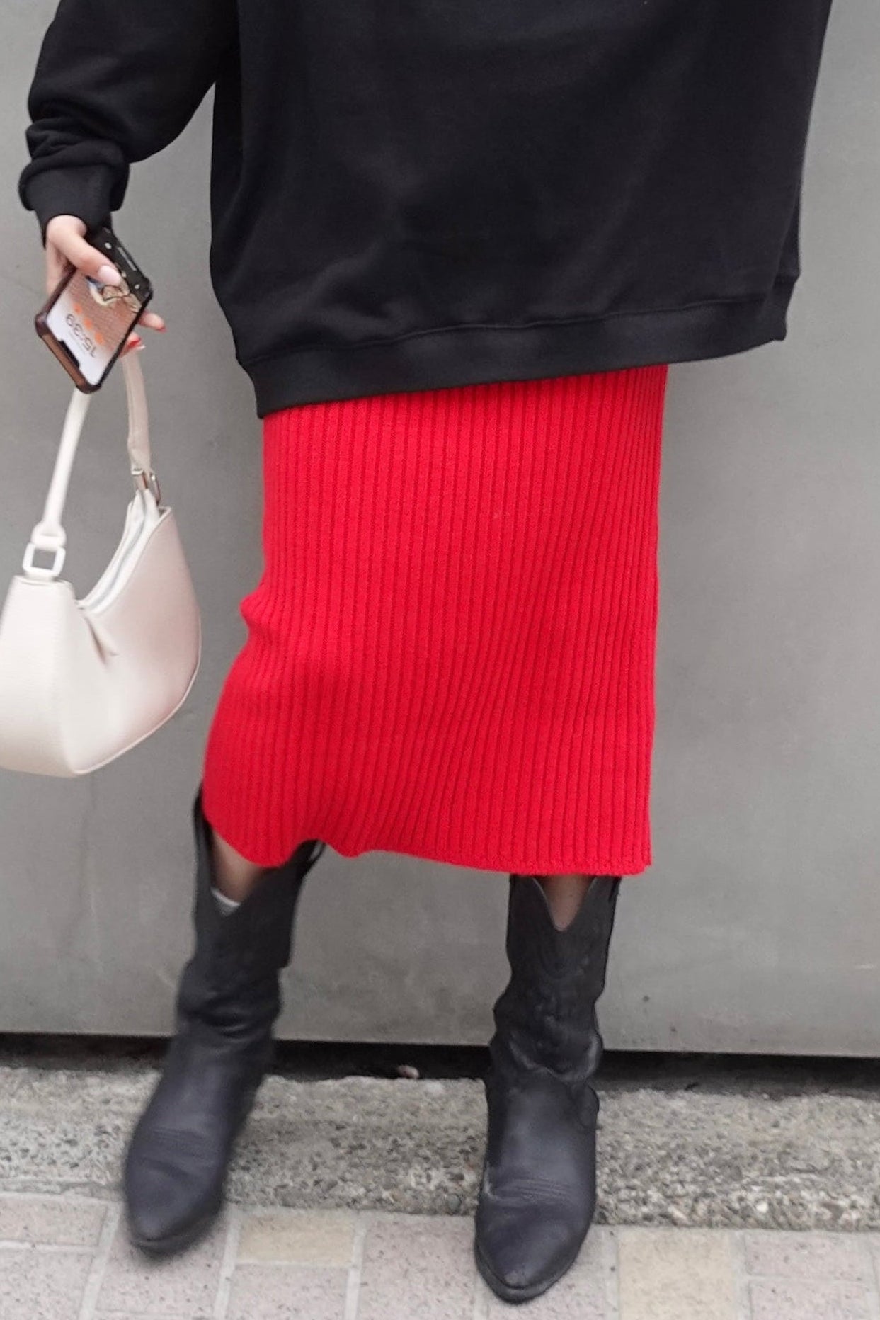 リブミドルスカート