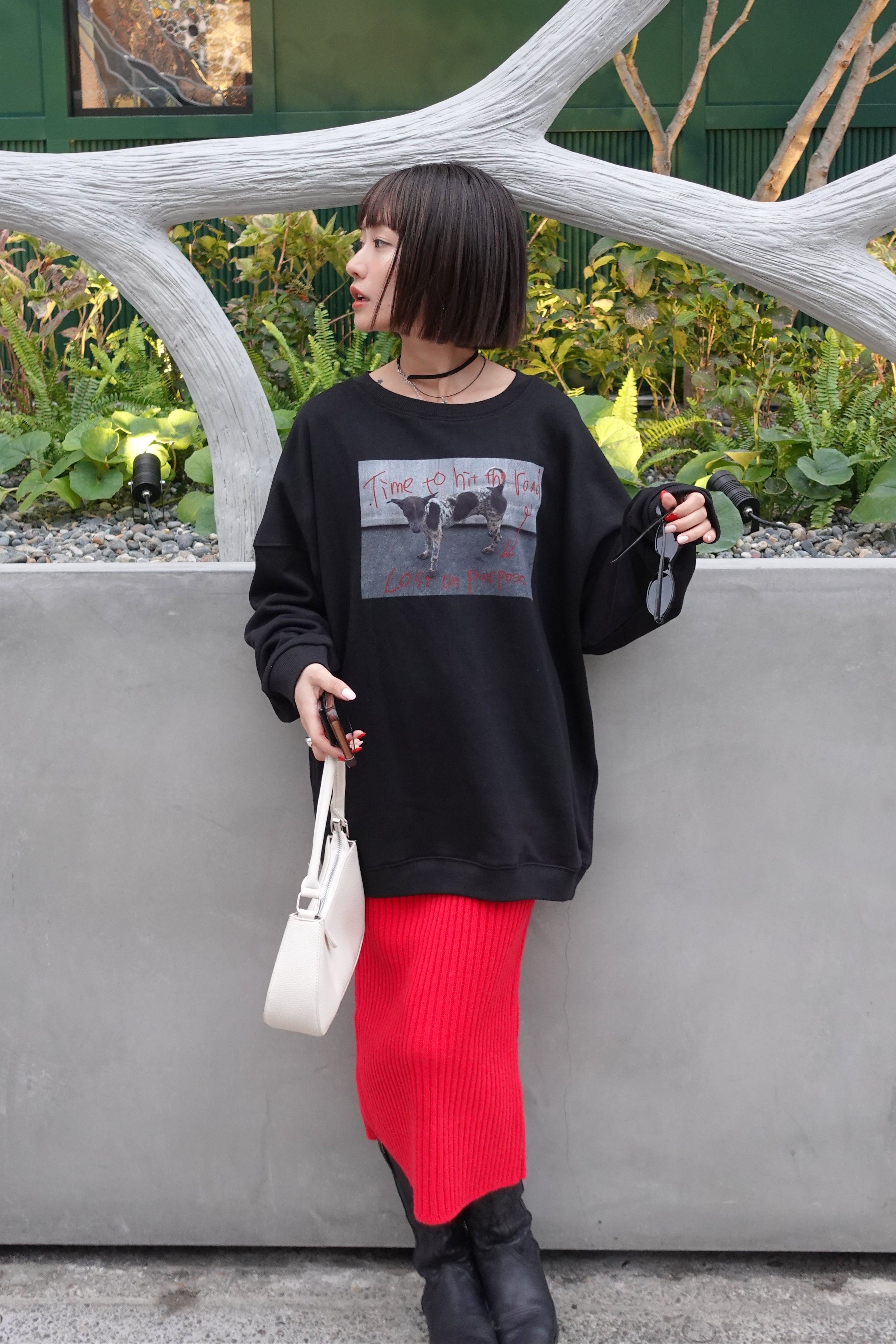 フォトプリントルーズスウェット