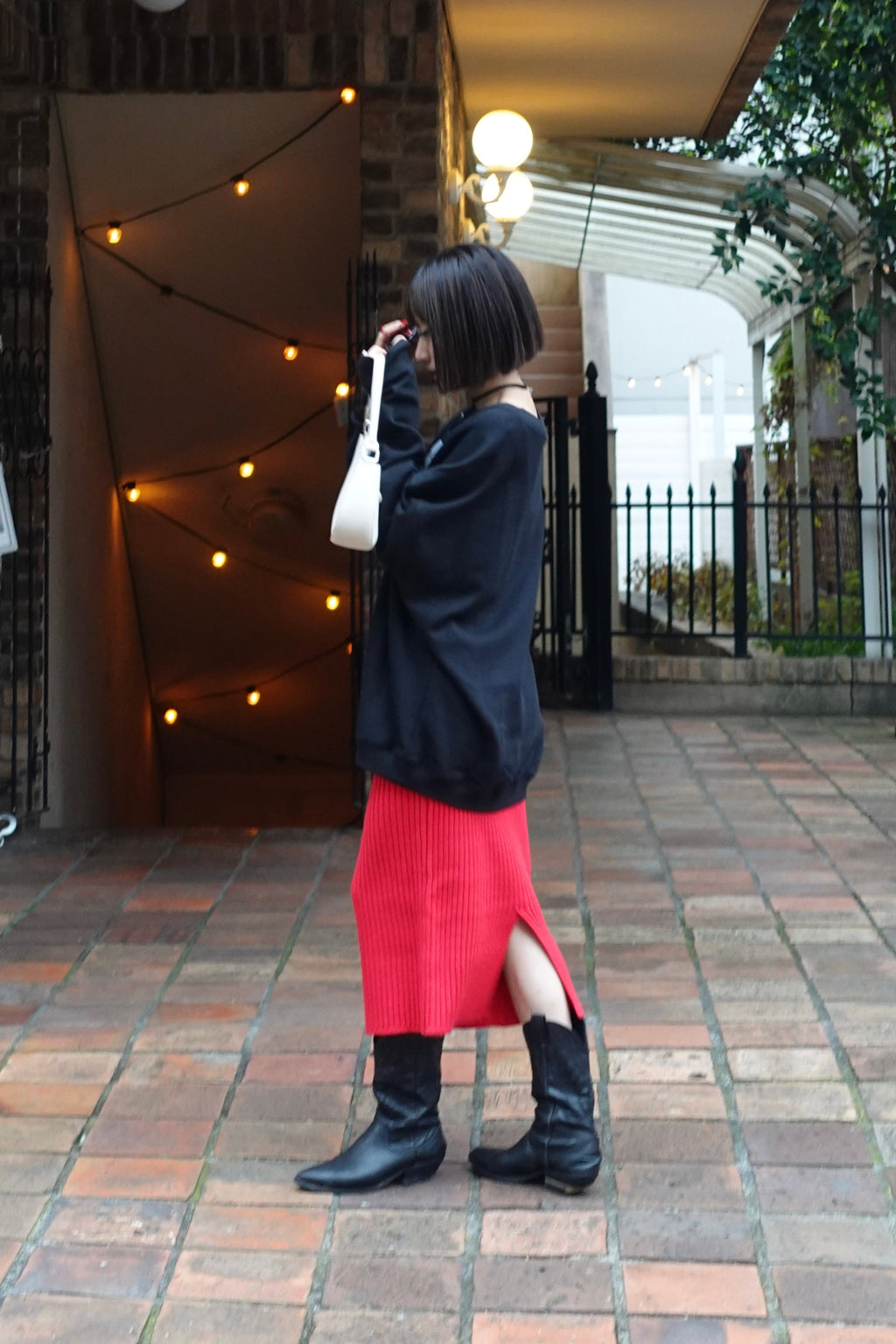 リブミドルスカート