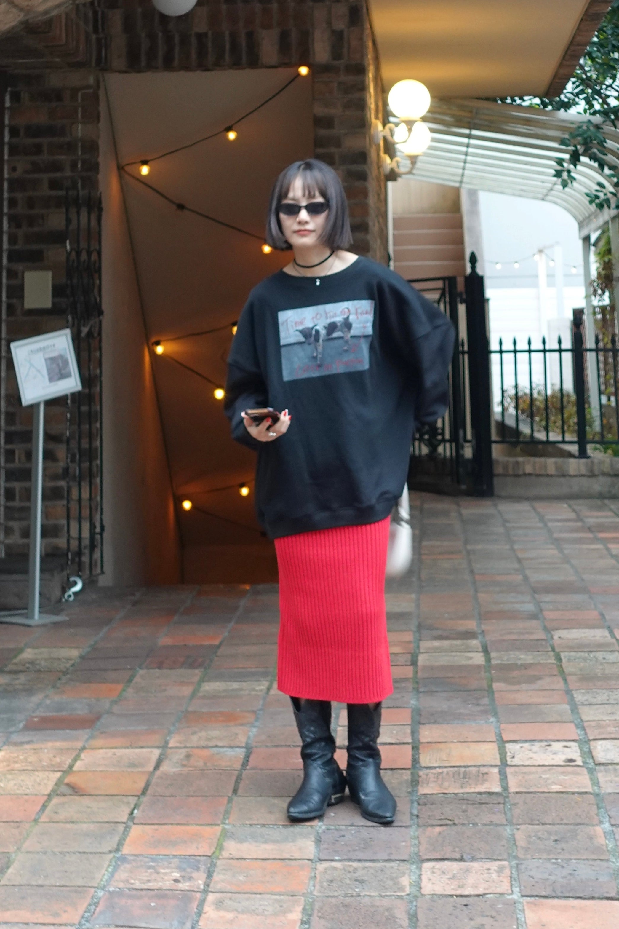 フォトプリントルーズスウェット