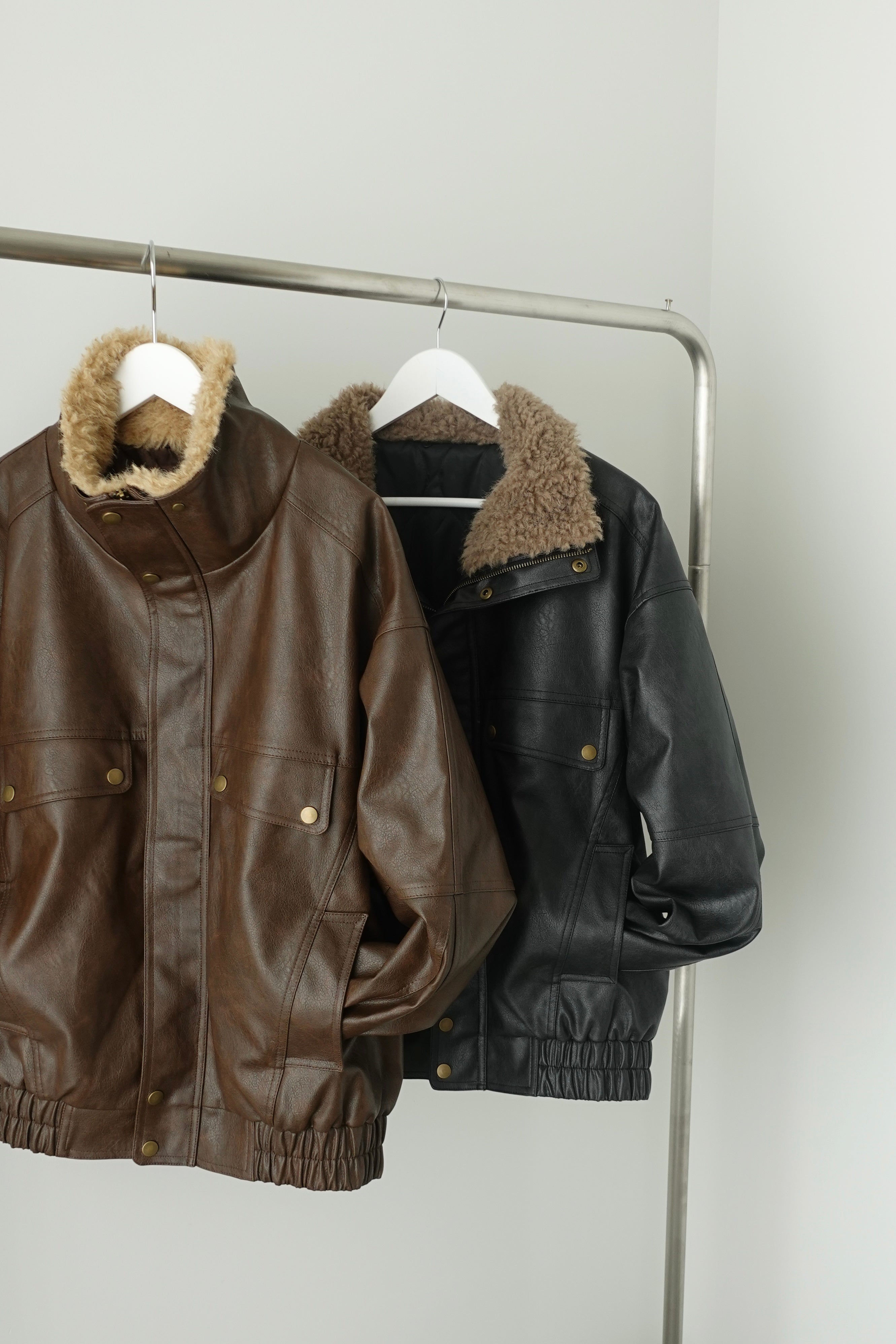 2way vintageレザーブルゾン