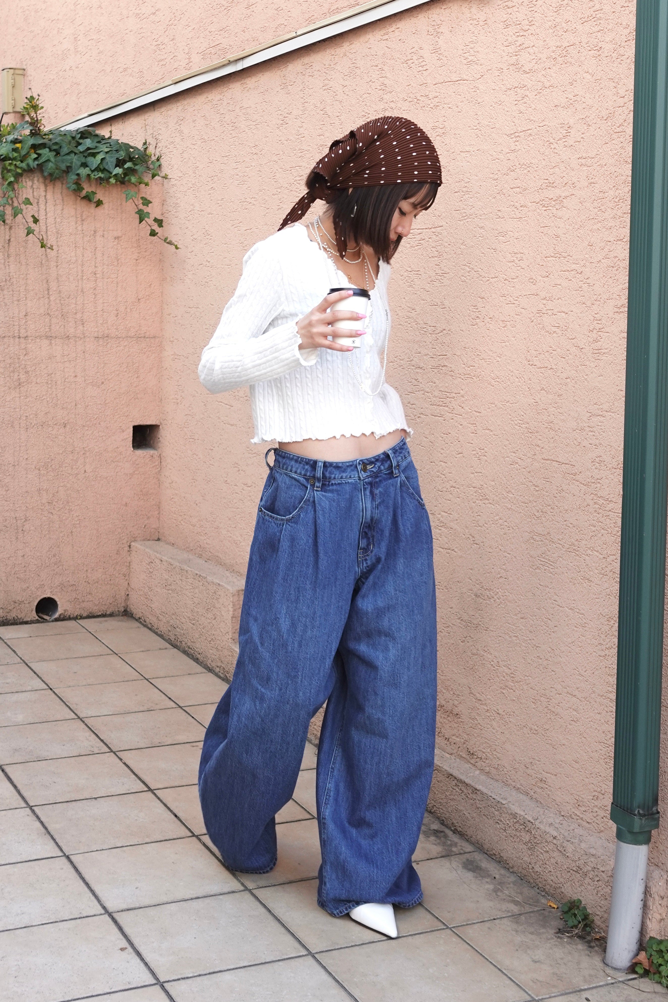 ダブルタックボーイズデニム