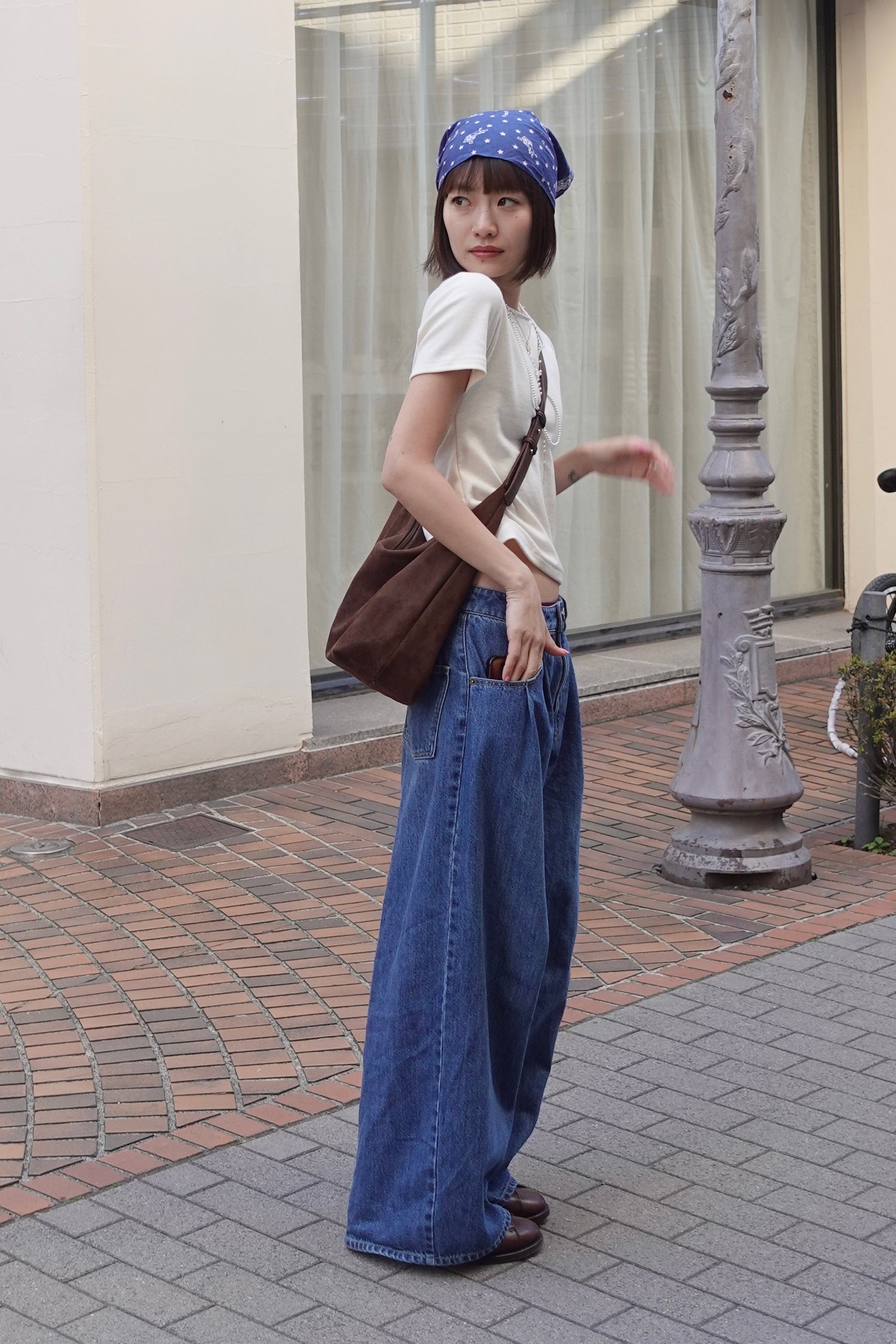 ダブルタックボーイズデニム