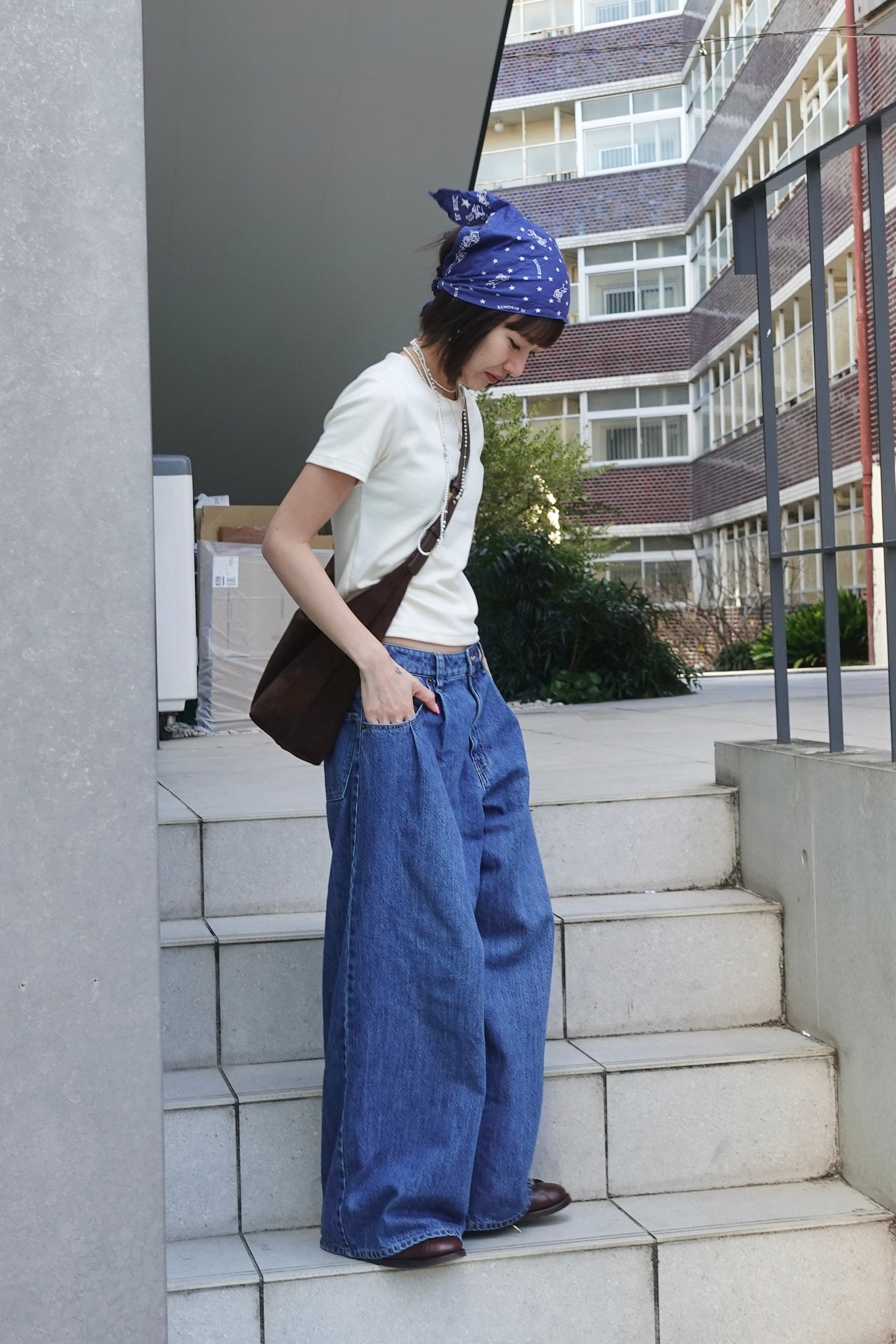 ダブルタックボーイズデニム