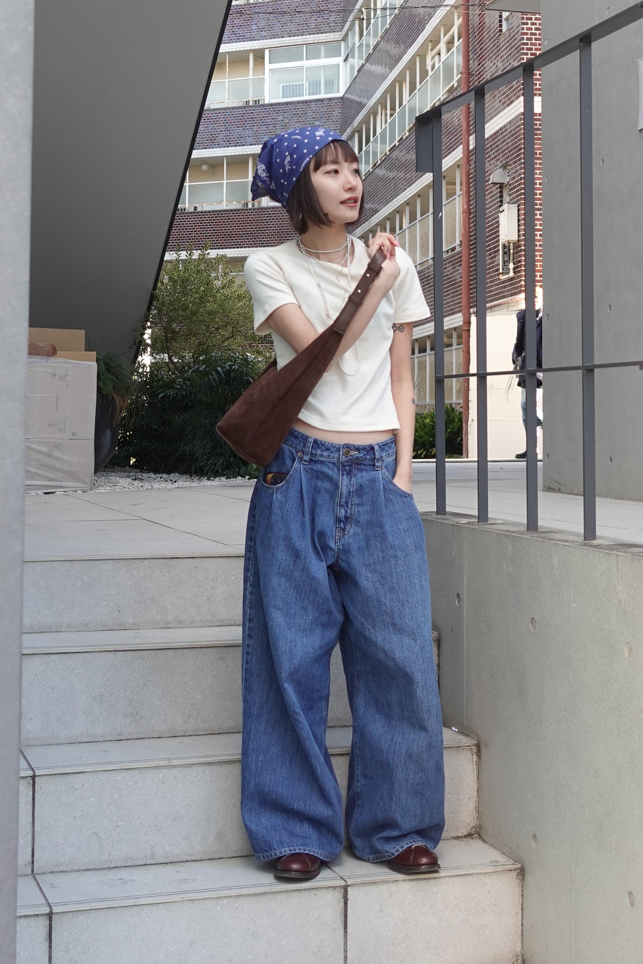 ダブルタックボーイズデニム