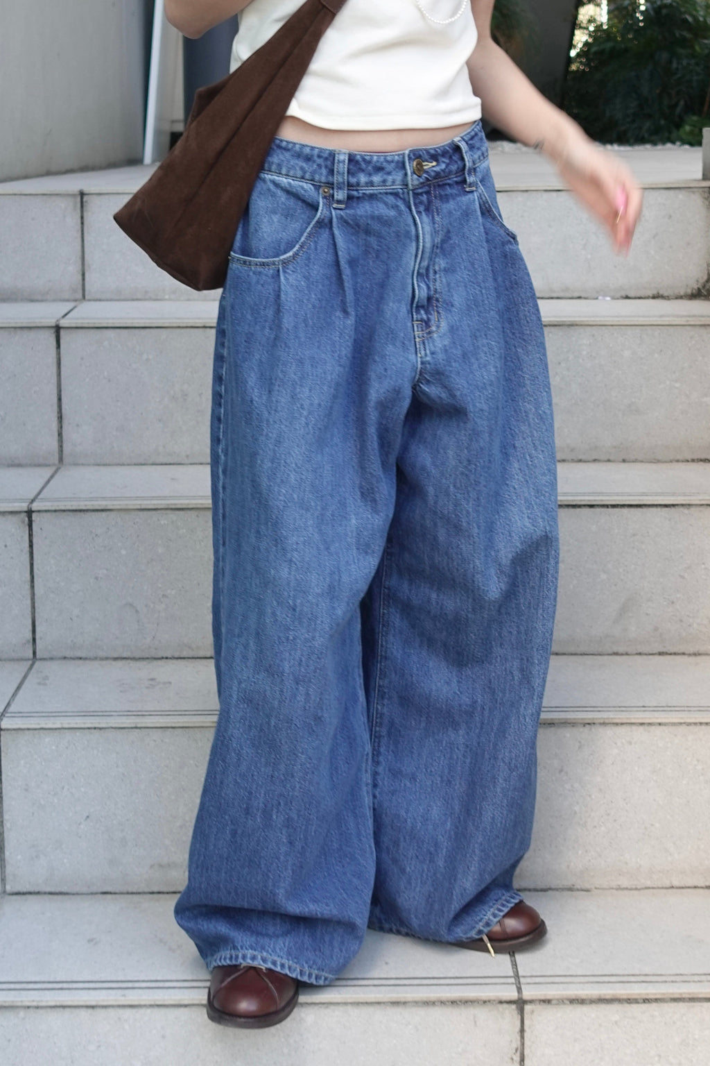 ダブルタックボーイズデニム