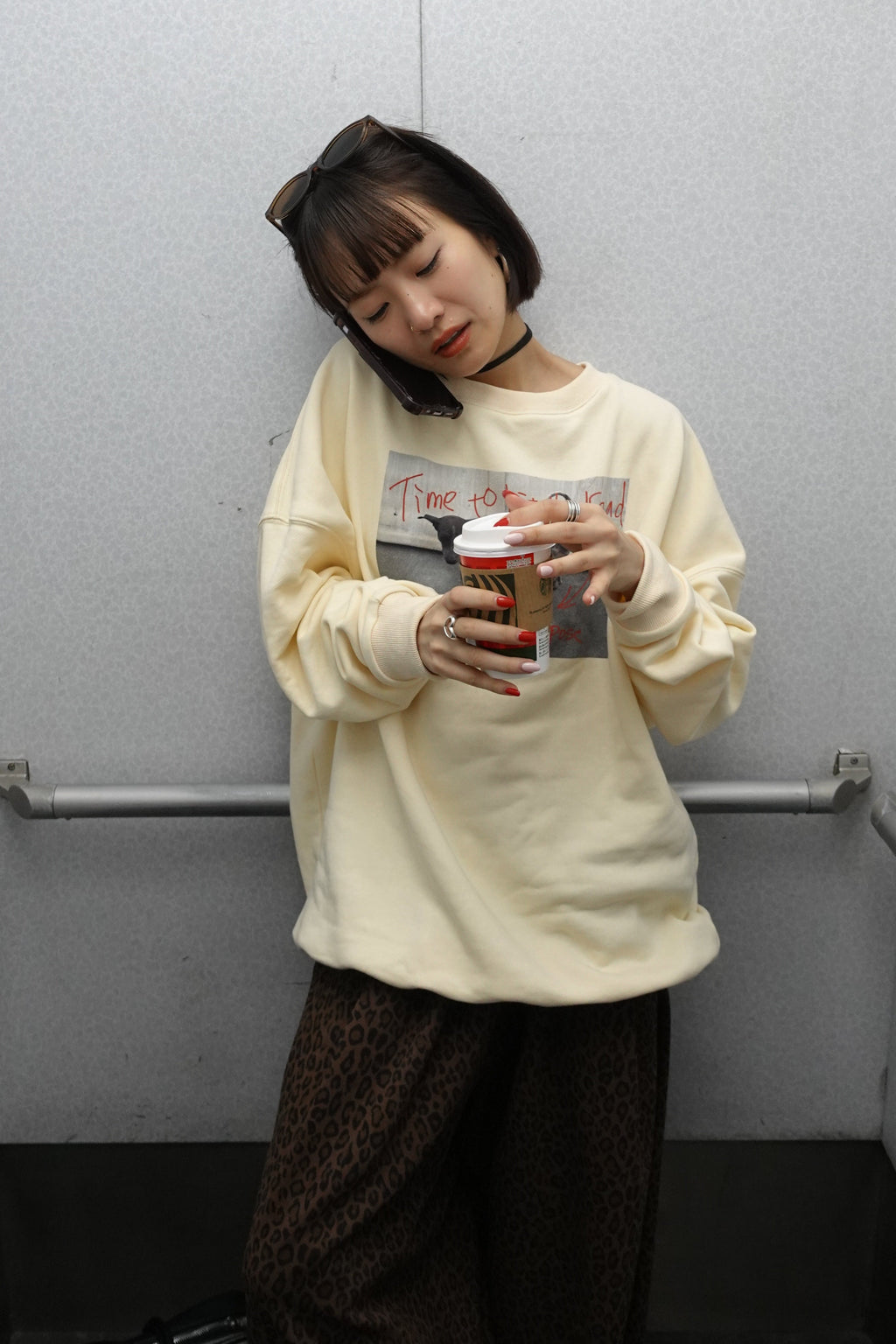 フォトプリントルーズスウェット