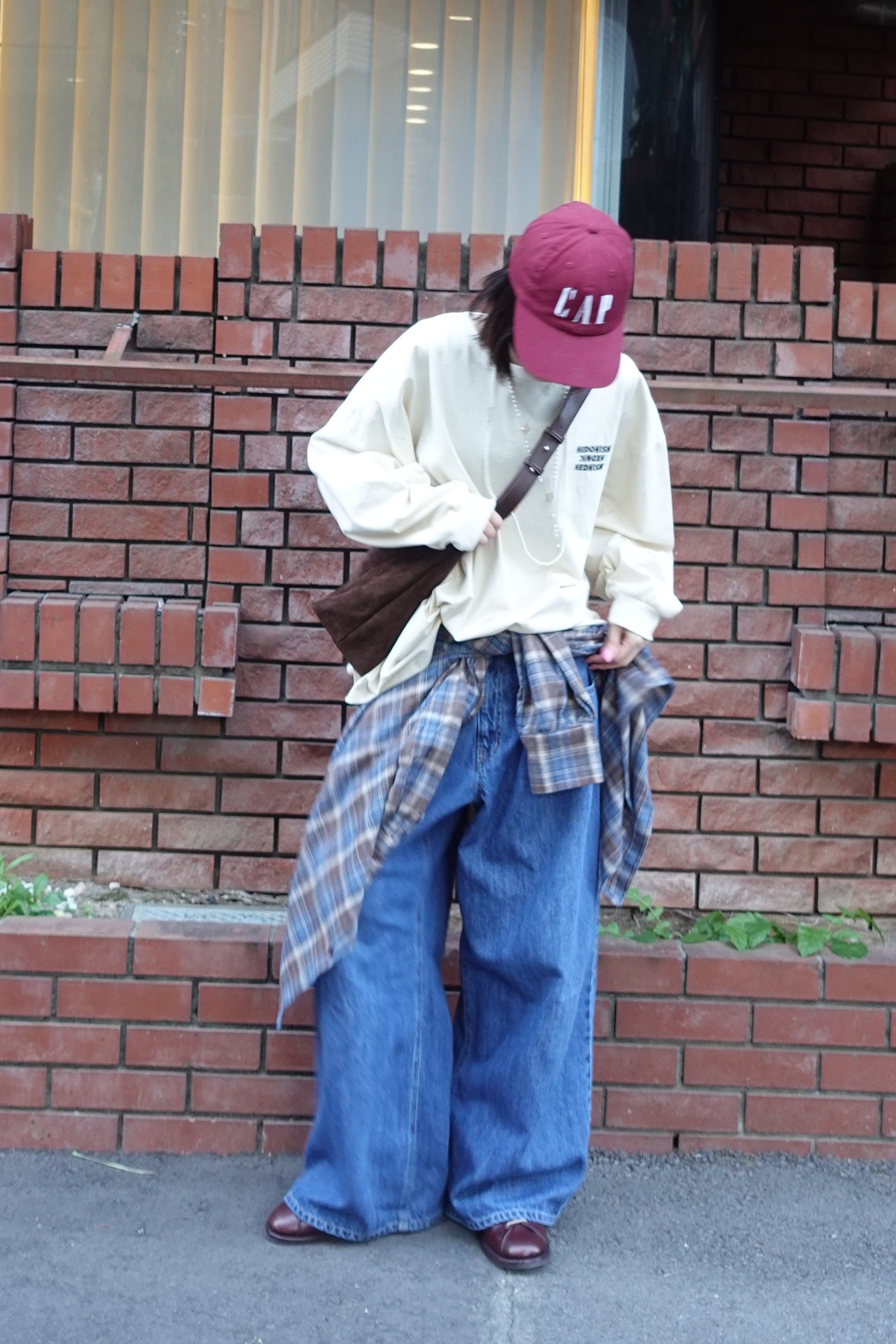 ダブルタックボーイズデニム