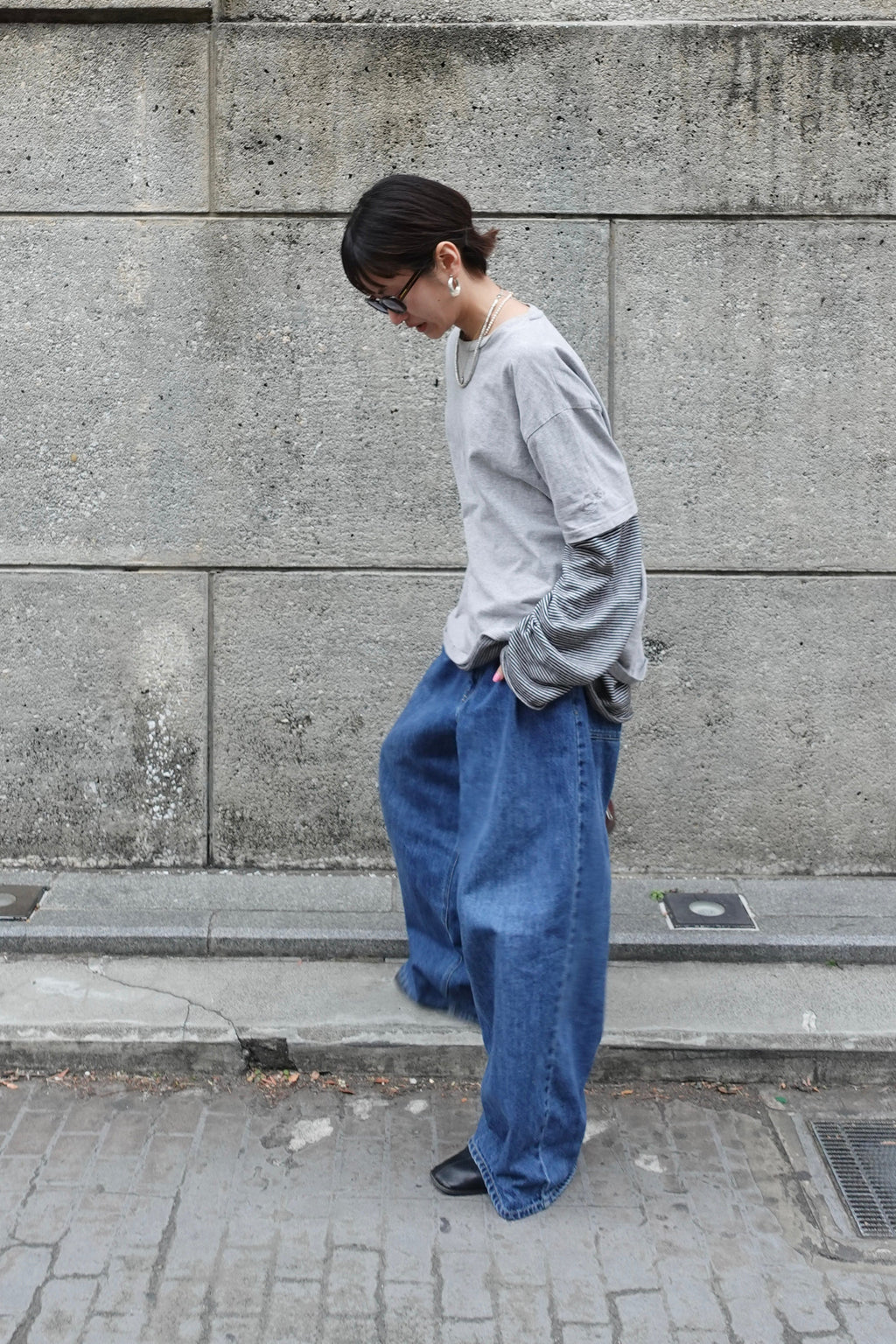 ダブルタックボーイズデニム