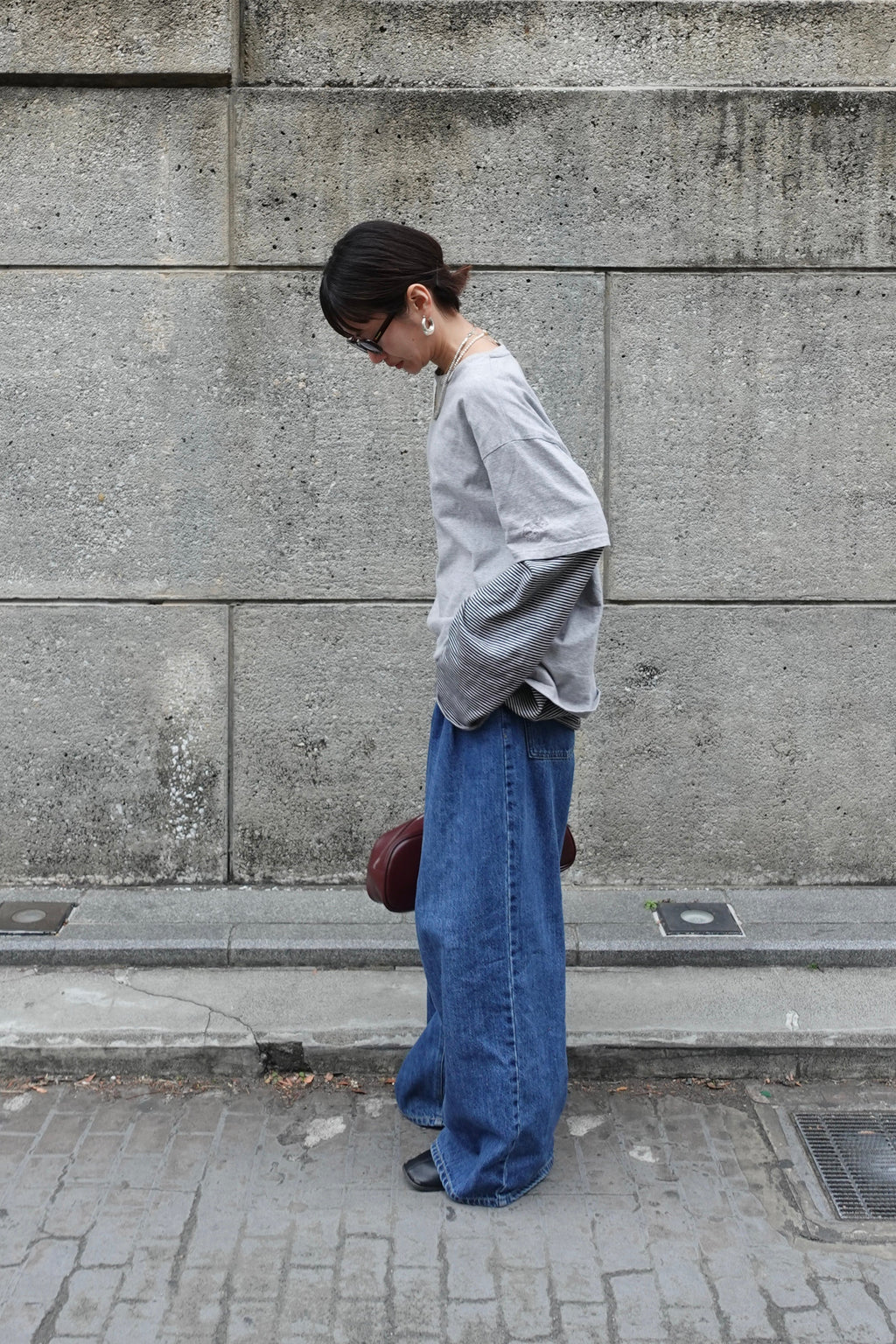 ダブルタックボーイズデニム