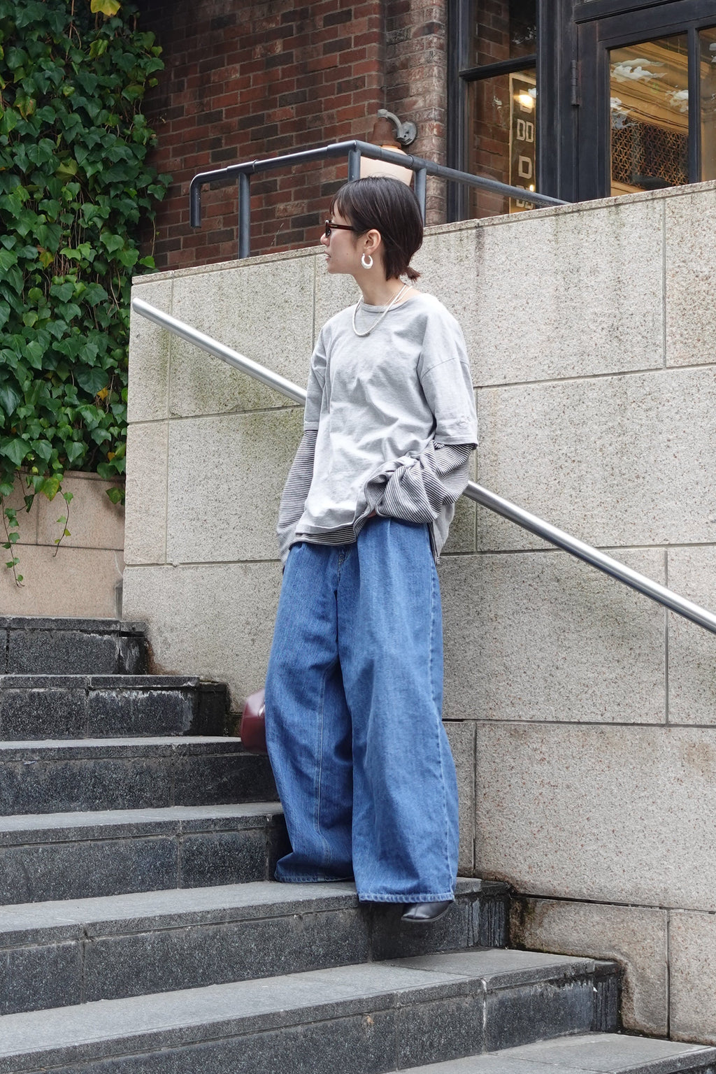 ダブルタックボーイズデニム