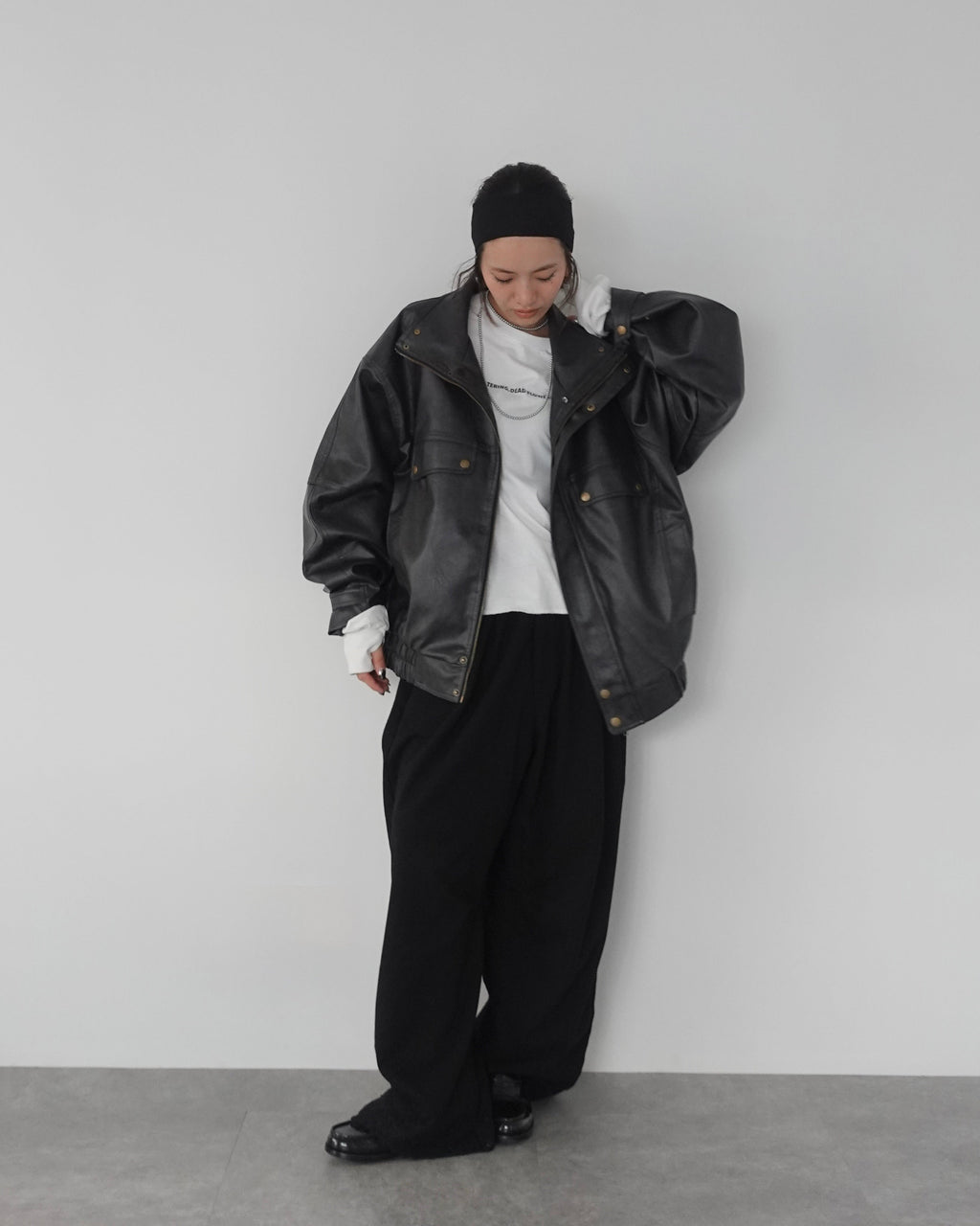2way vintageレザーブルゾン