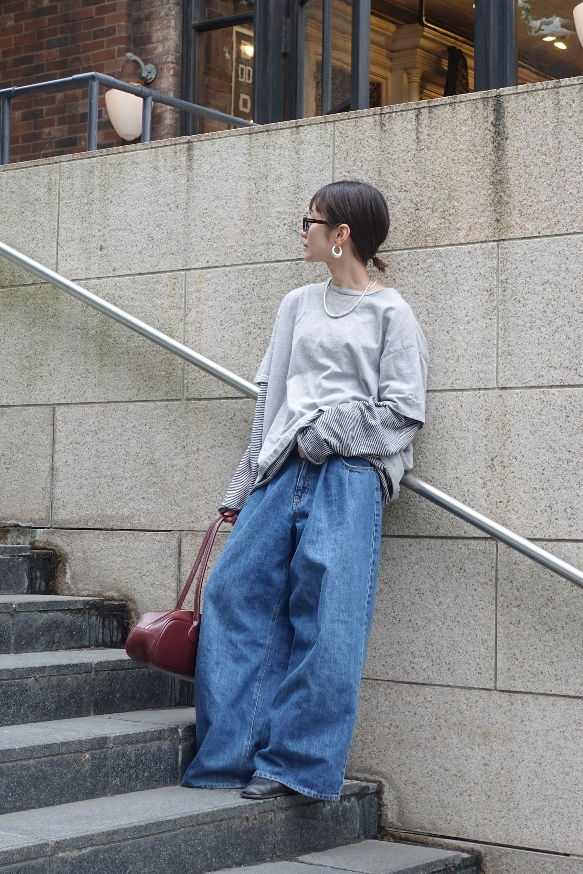 ダブルタックボーイズデニム