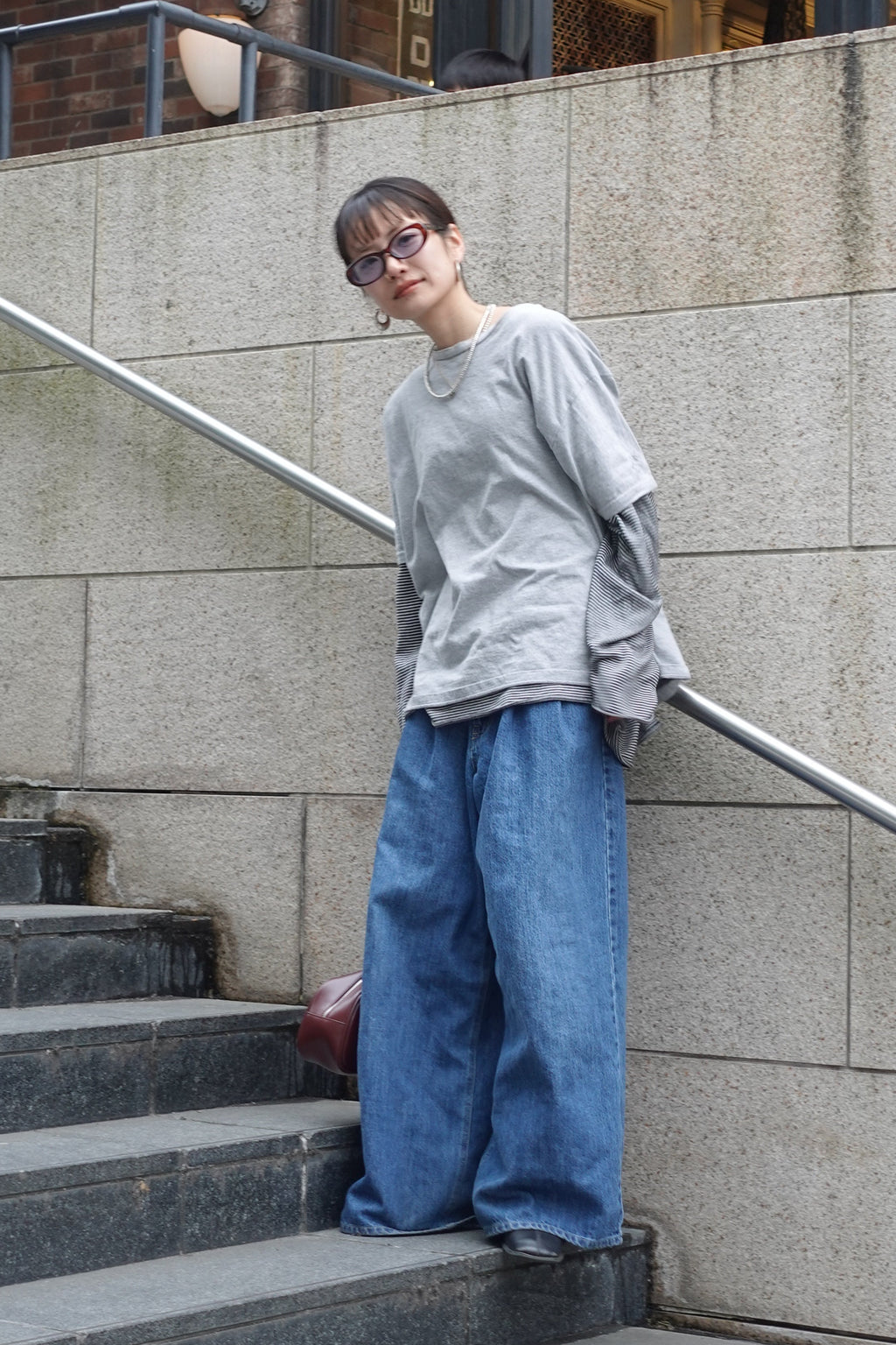 ダブルタックボーイズデニム