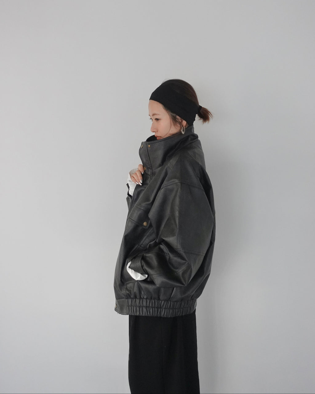 2way vintageレザーブルゾン