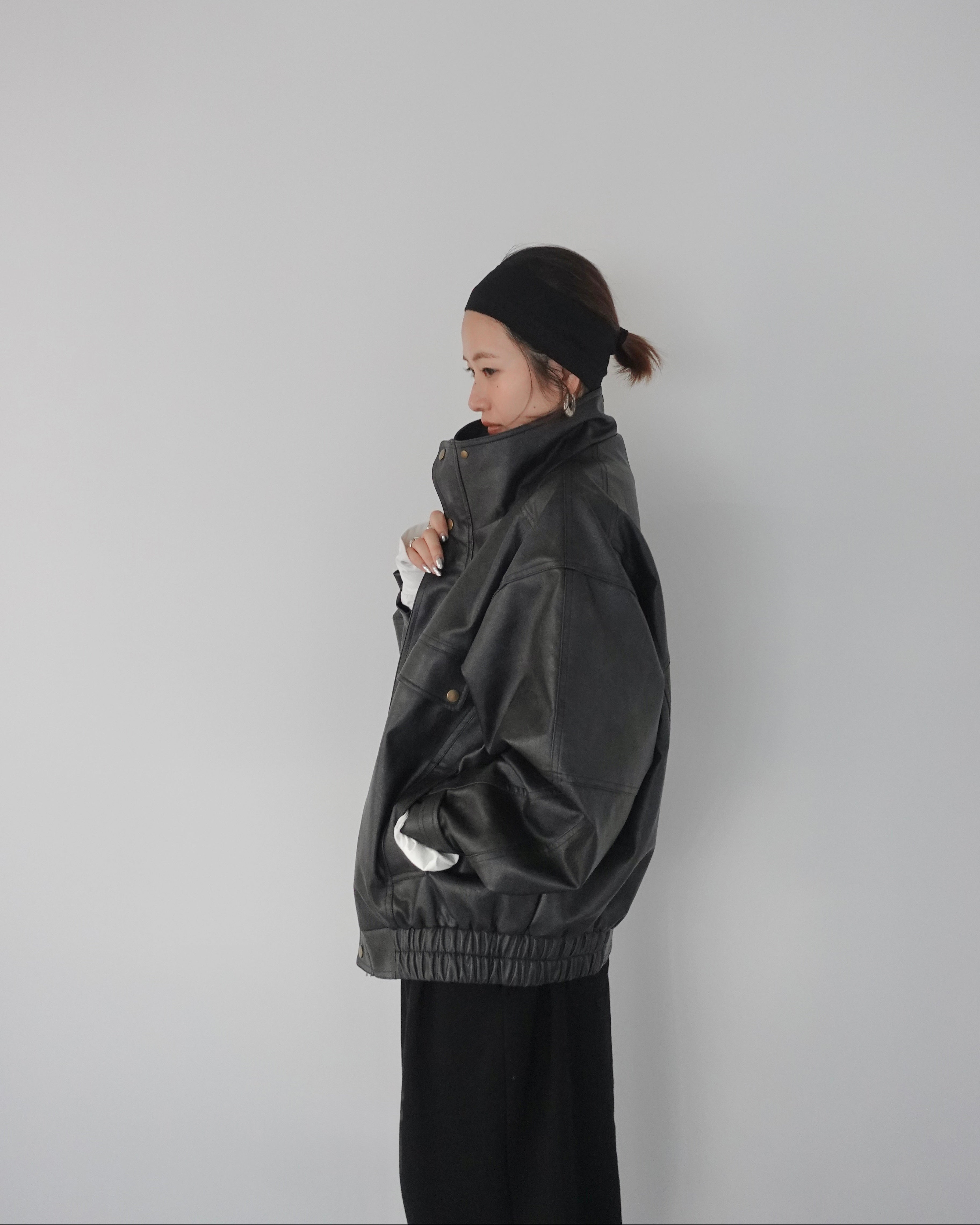 2way vintageレザーブルゾン