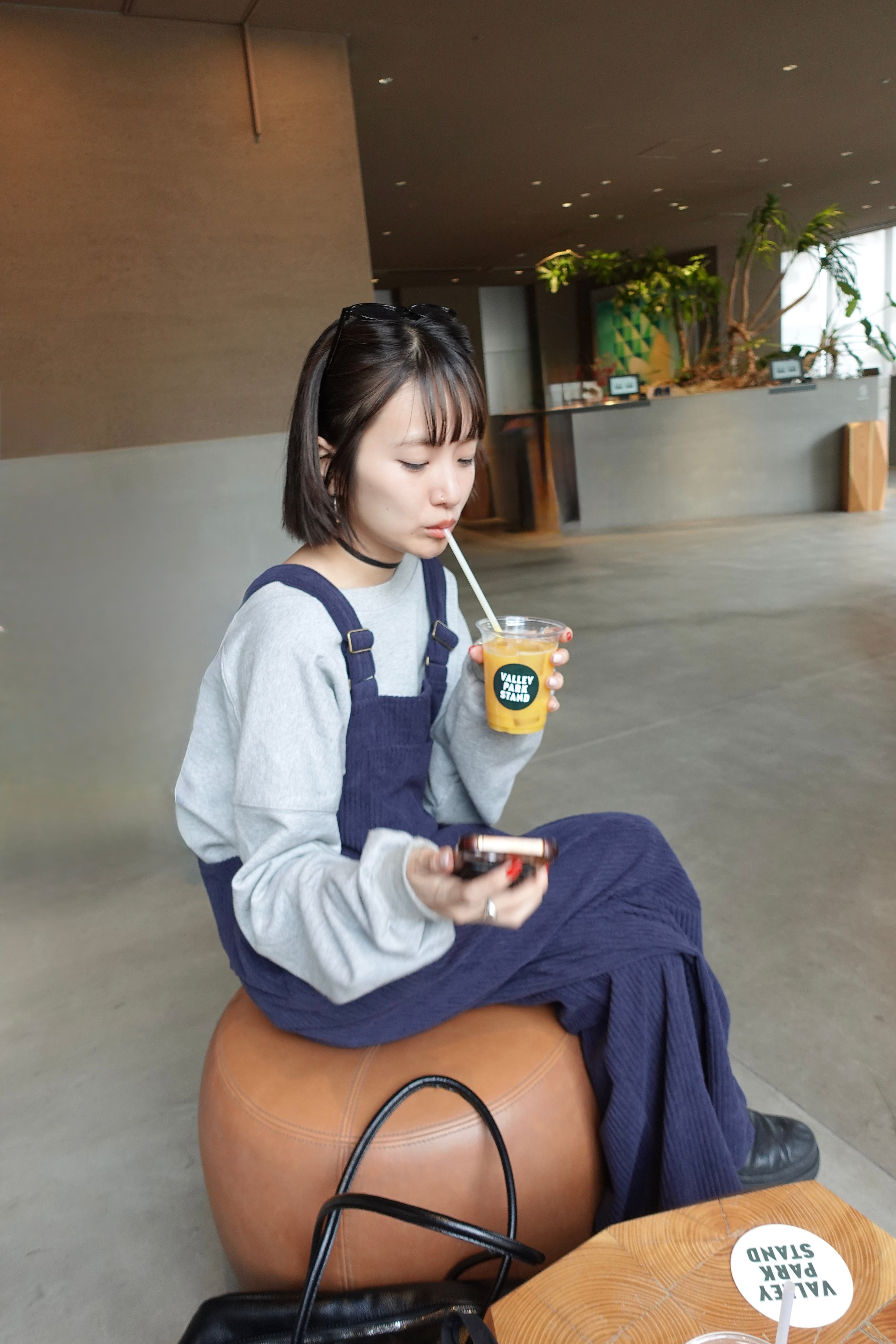 コーデュロイルーズサロペット