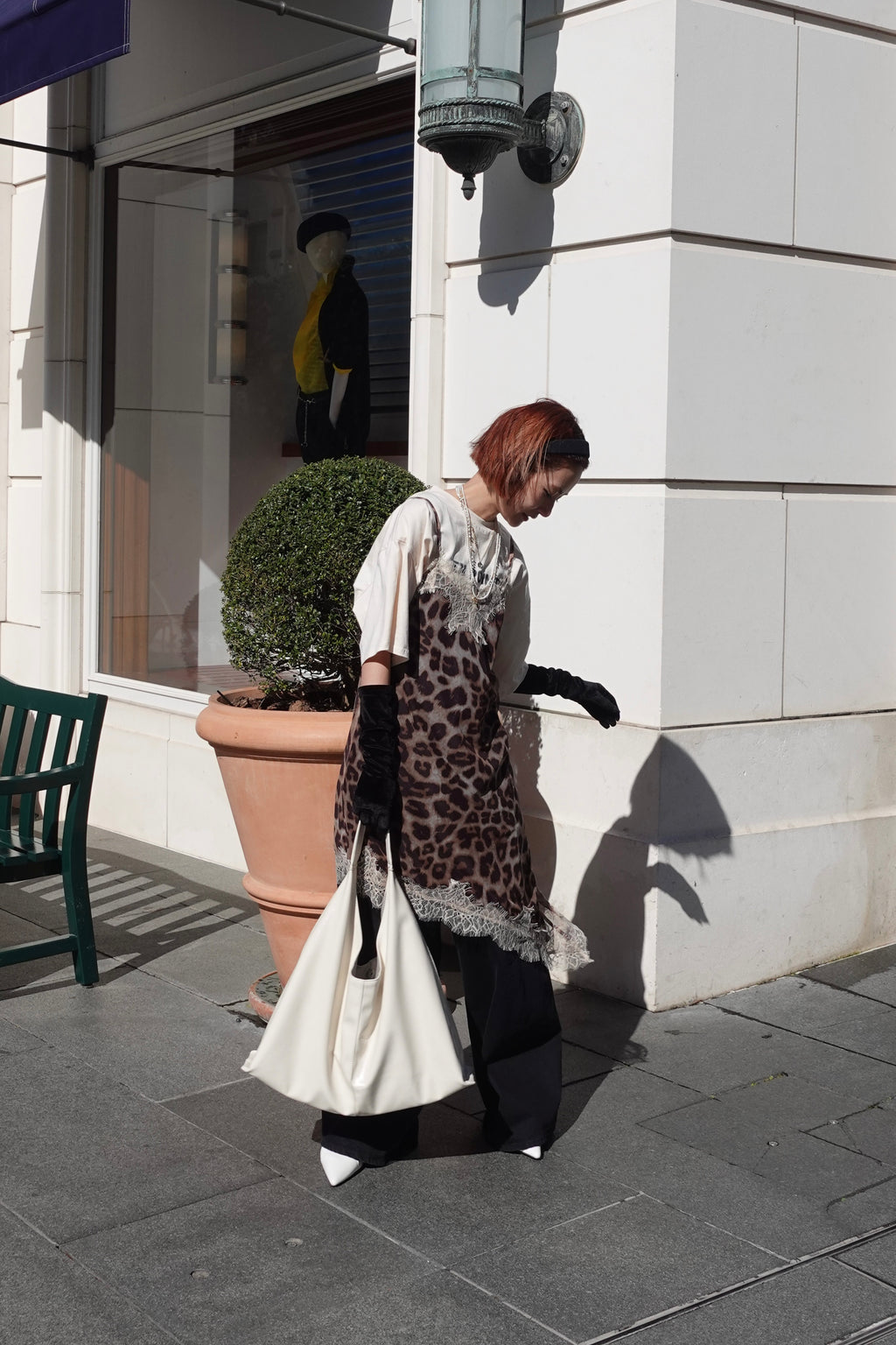 レオパードレースワンピース