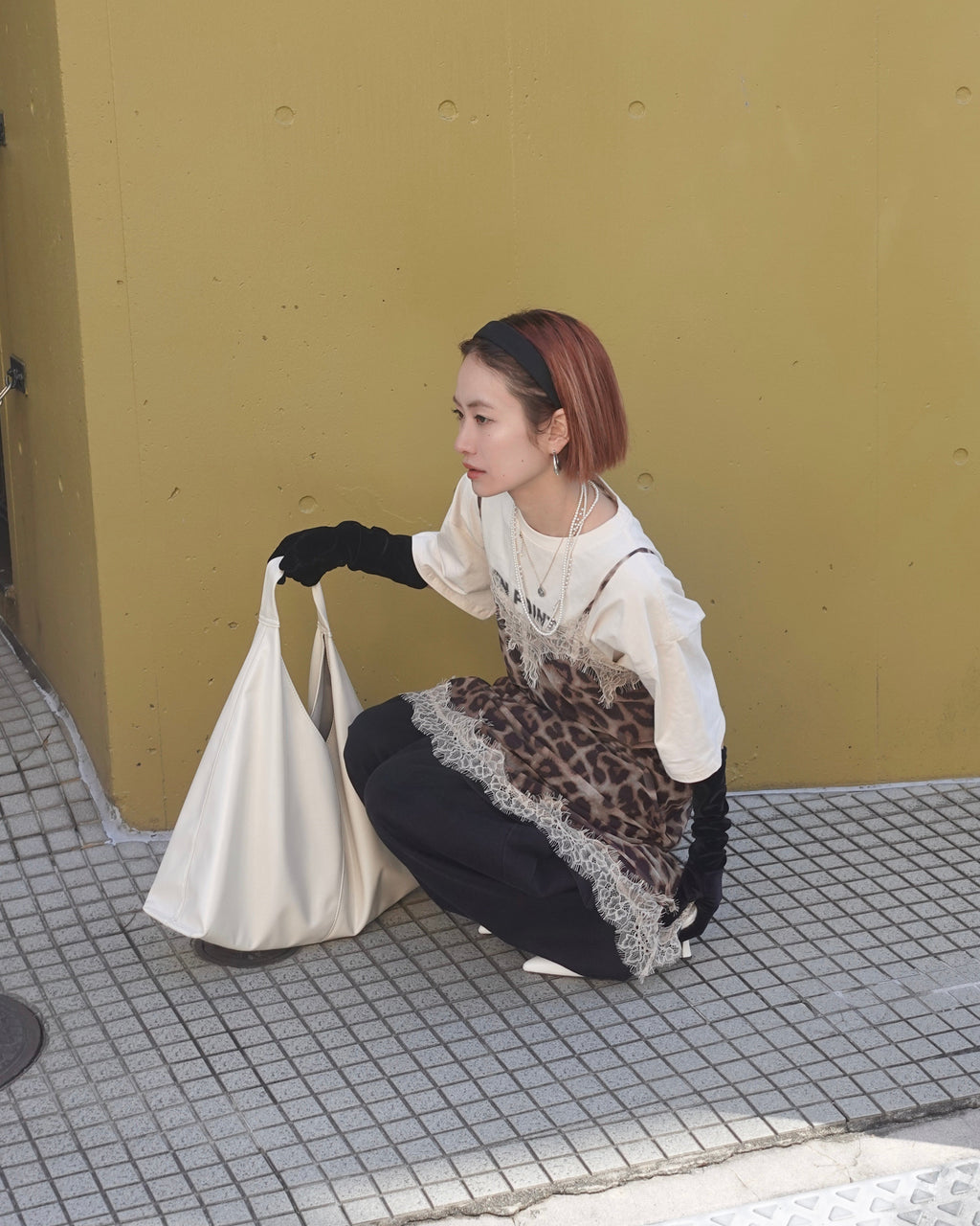 レオパードレースワンピース