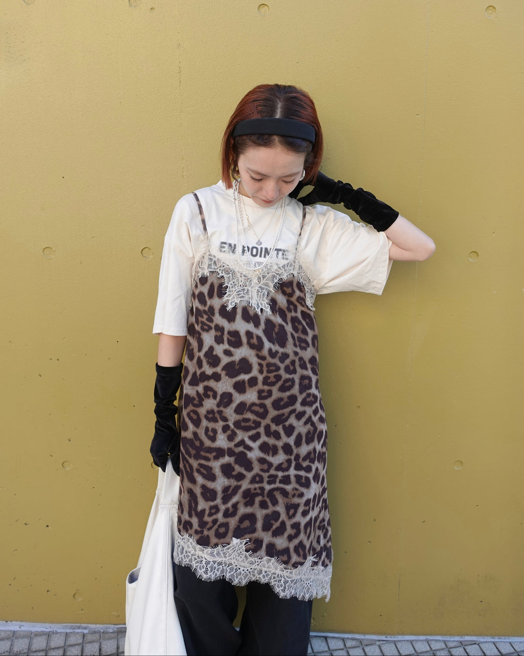 レオパードレースワンピース