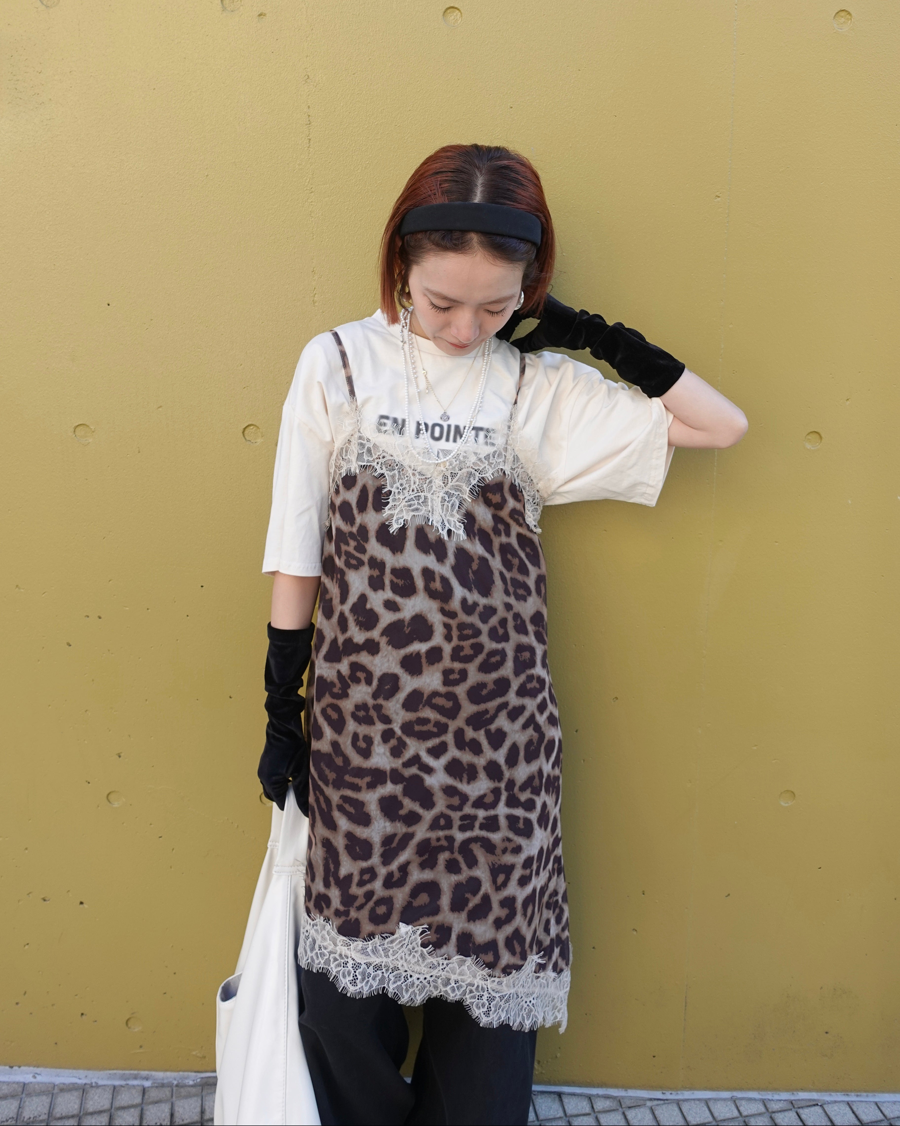 レオパードレースワンピース